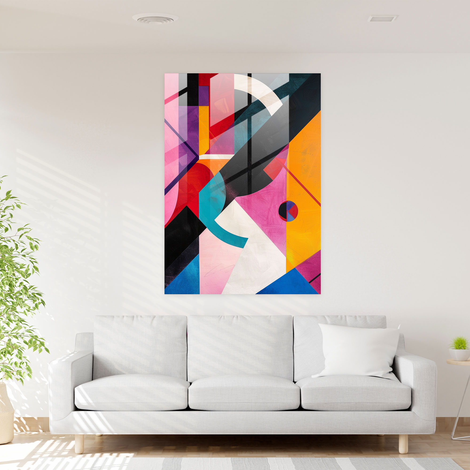 Suprematism Glass Print - Suprematism, Wall Decoration, Glass Art, Glass Wall Art