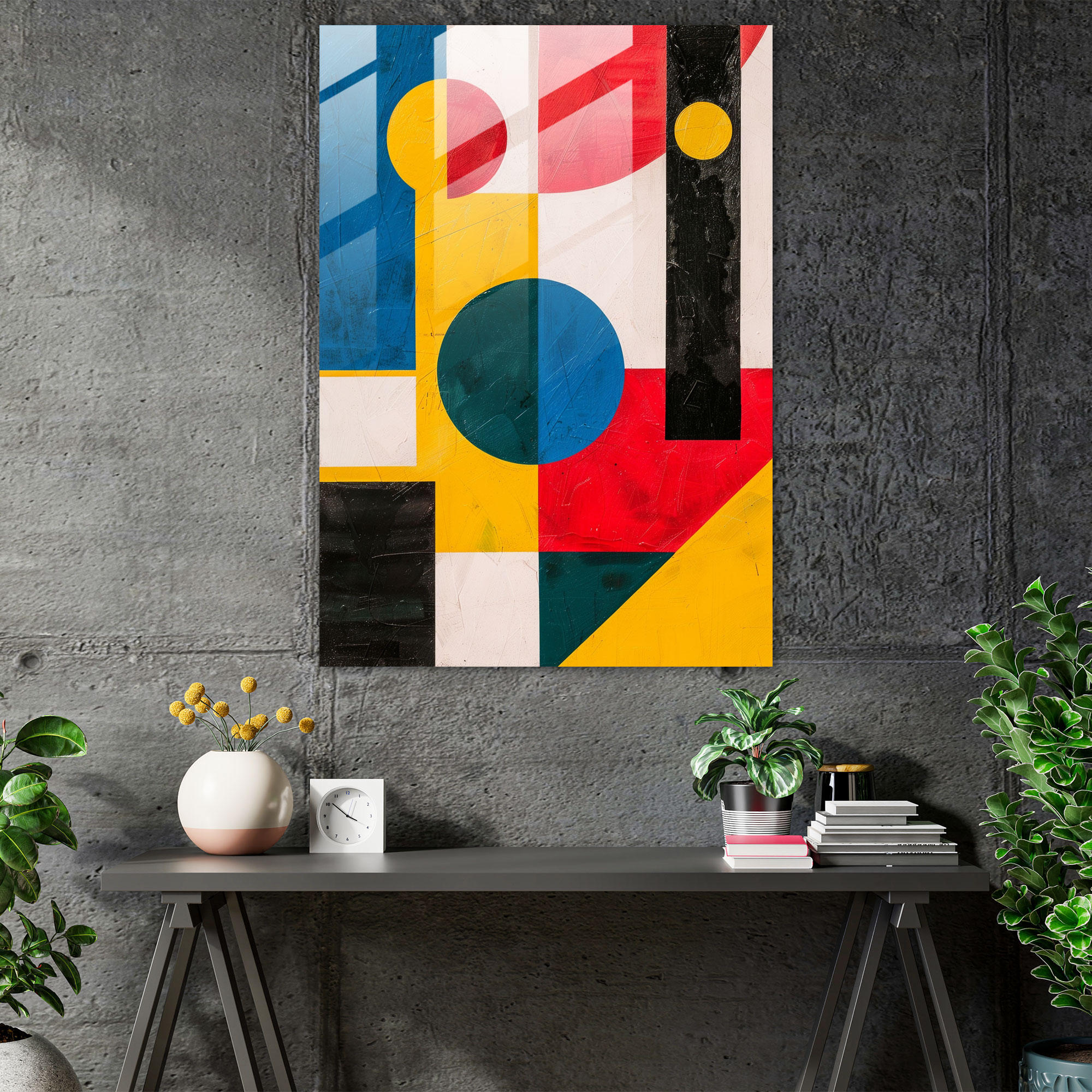 Suprematism Home Decoration - Suprematism, Wall Decoration, Glass Print, Home Decoration
