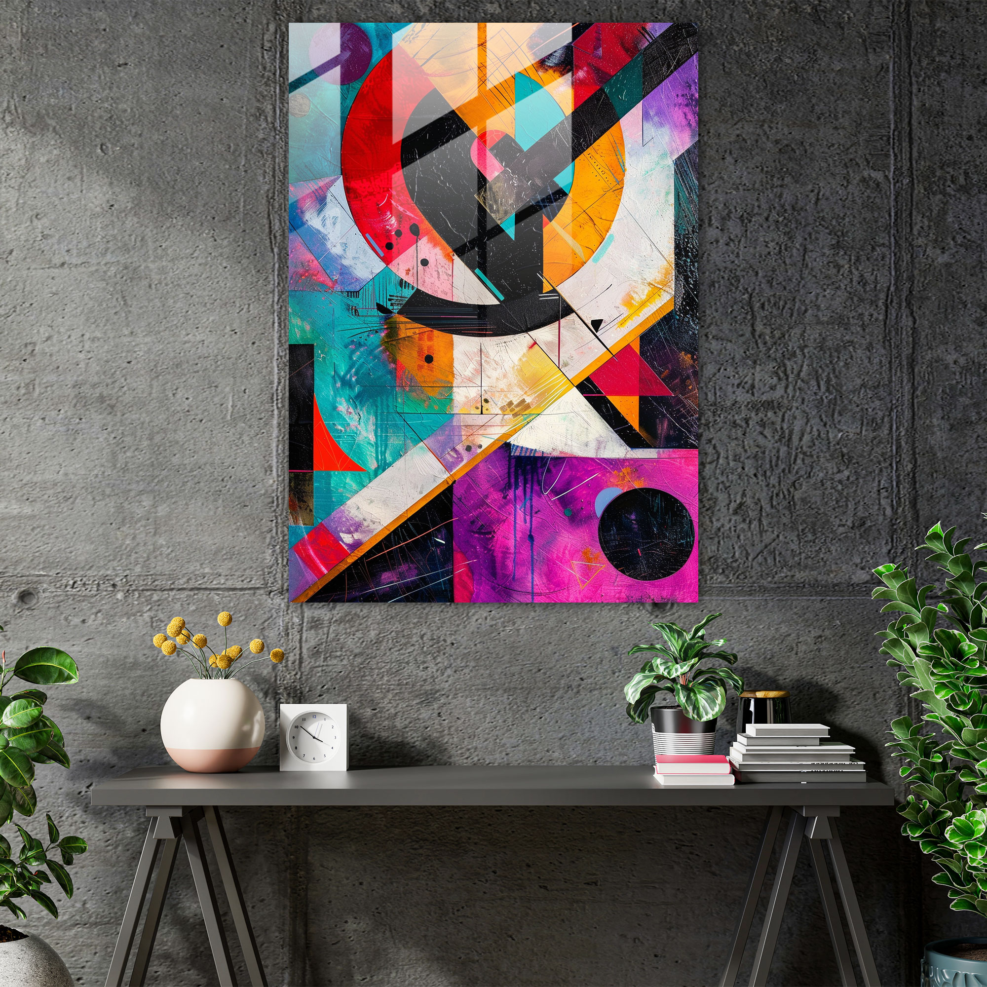Suprematism Glass Art - Suprematism, Glass Print, Wall Decoration, Home Decoration