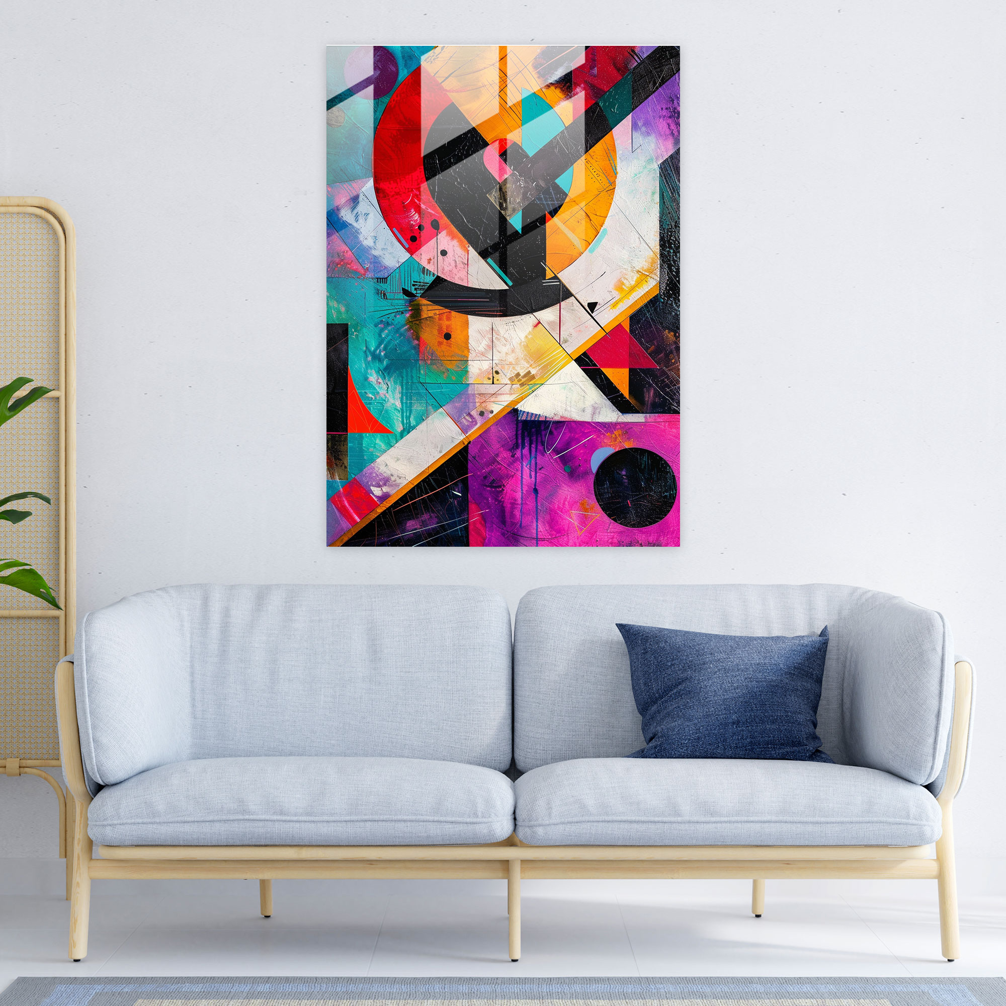 Suprematism Glass Art - Suprematism, Glass Print, Wall Decoration, Home Decoration