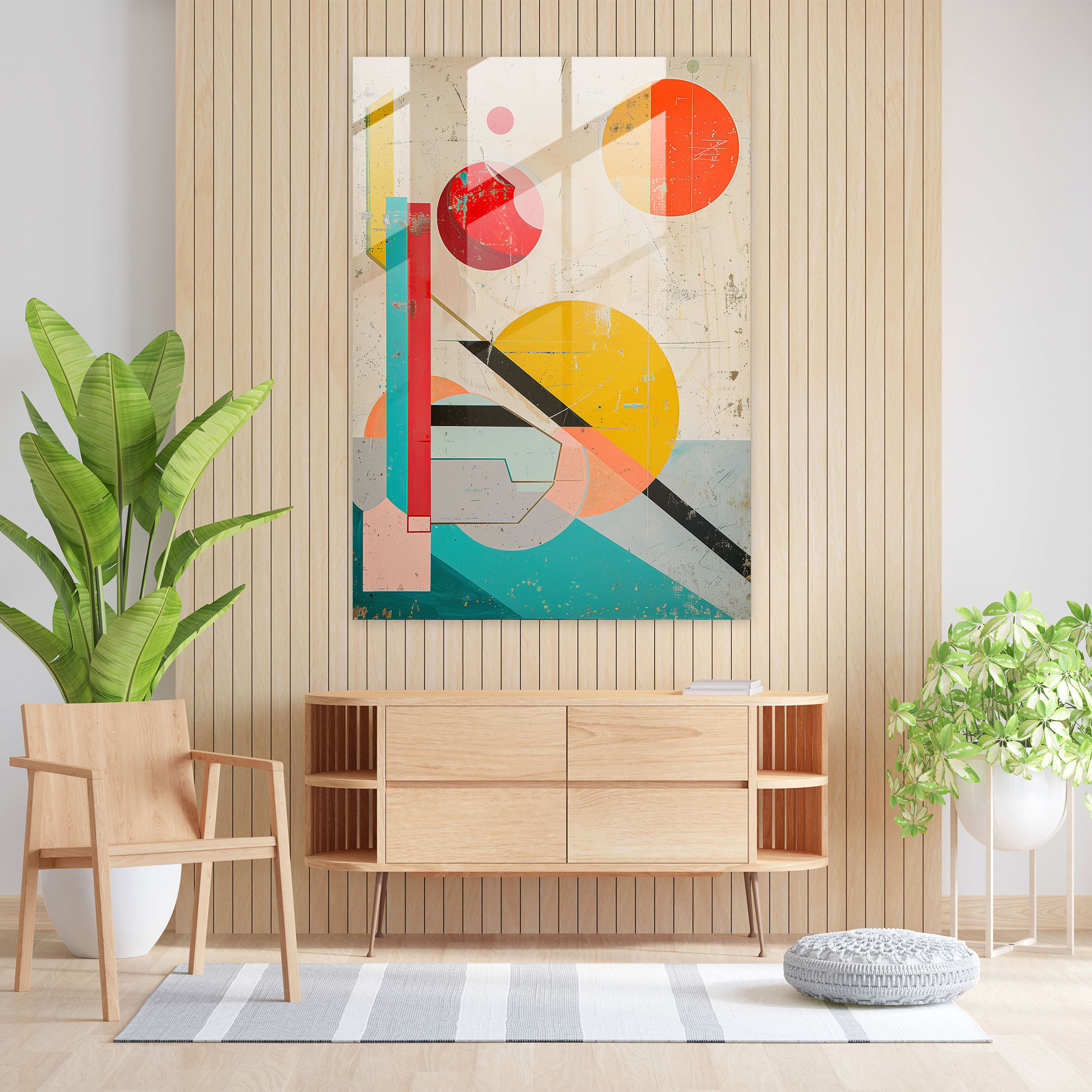 Suprematism Glass Print - Suprematism, Glass Print, Home Decoration, Modern Art