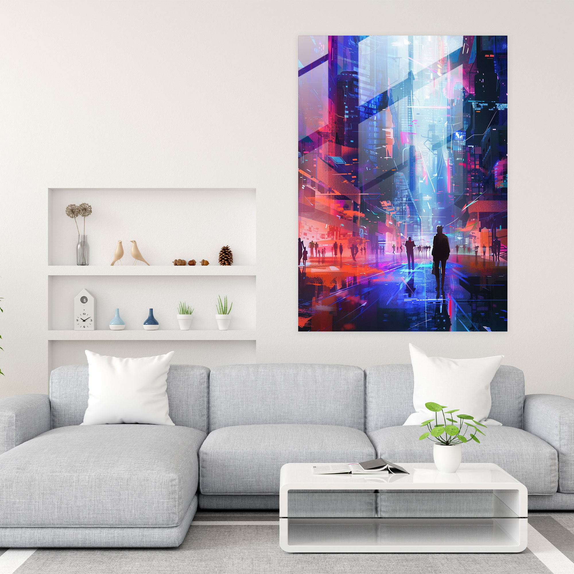 Suprematism Home Decoration - Suprematism, Glass Wall Art, Home Decoration, Glass Art