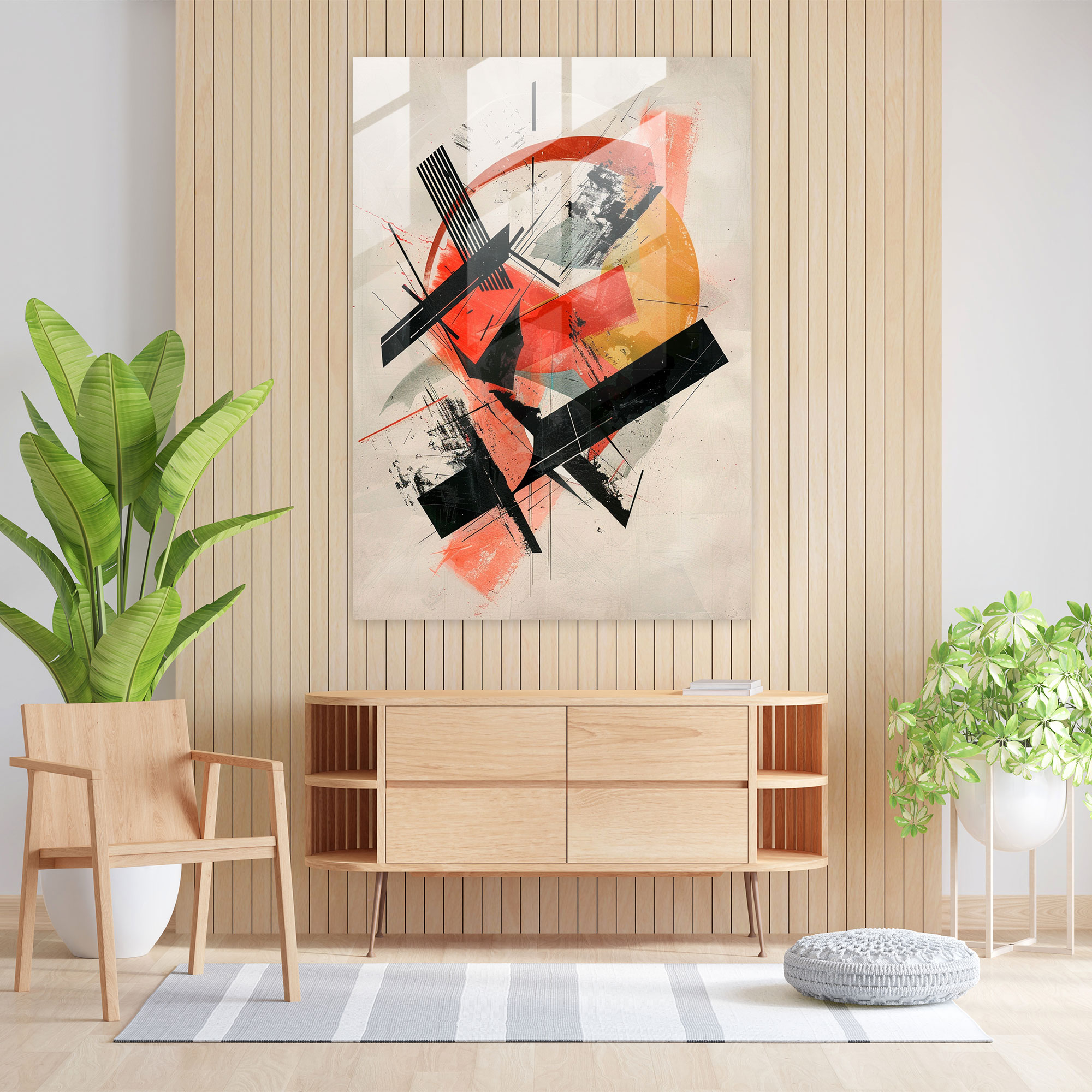 Suprematism Wall Art - Suprematism, Glass Print, Home Decoration, Modern Art