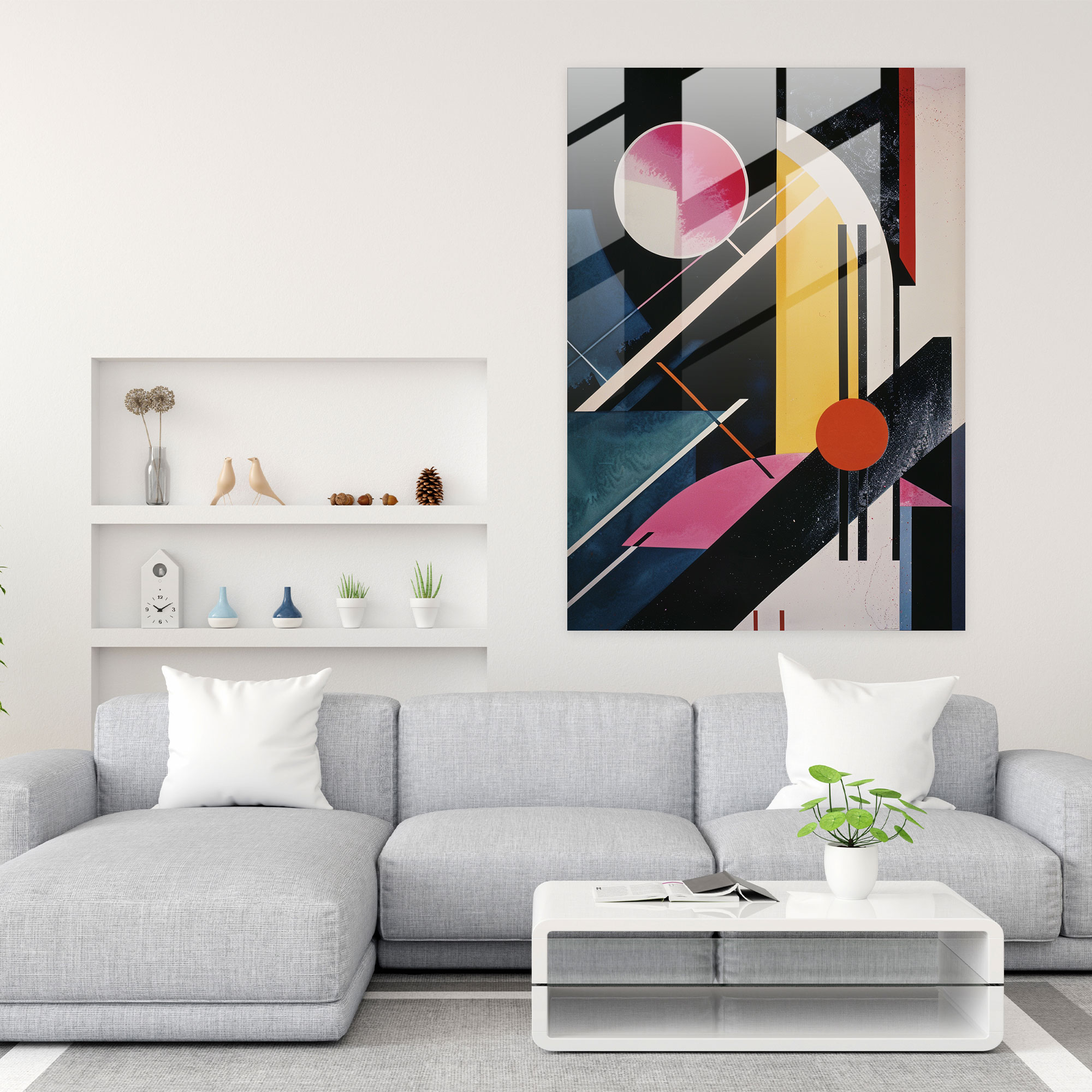 Suprematism Modern Art - Suprematism, Modern Art, Glass Wall Art, Glass Print