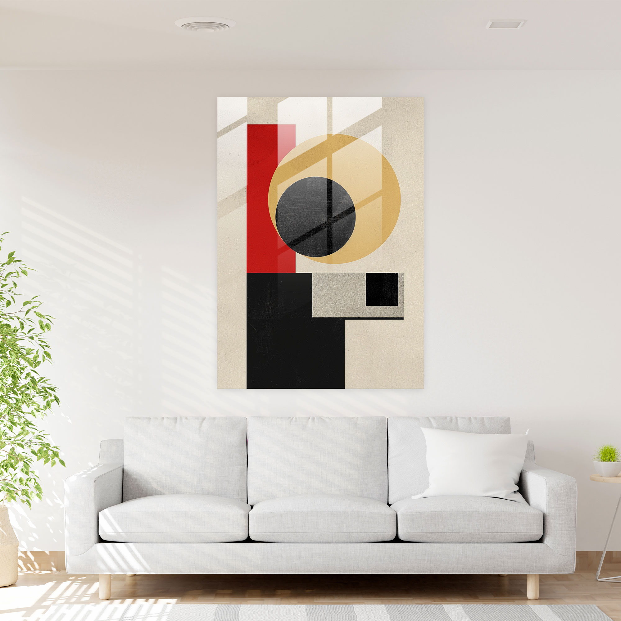 Suprematism Glass Wall Art - Suprematism, Home Decoration, Suprematism, Wall Decoration