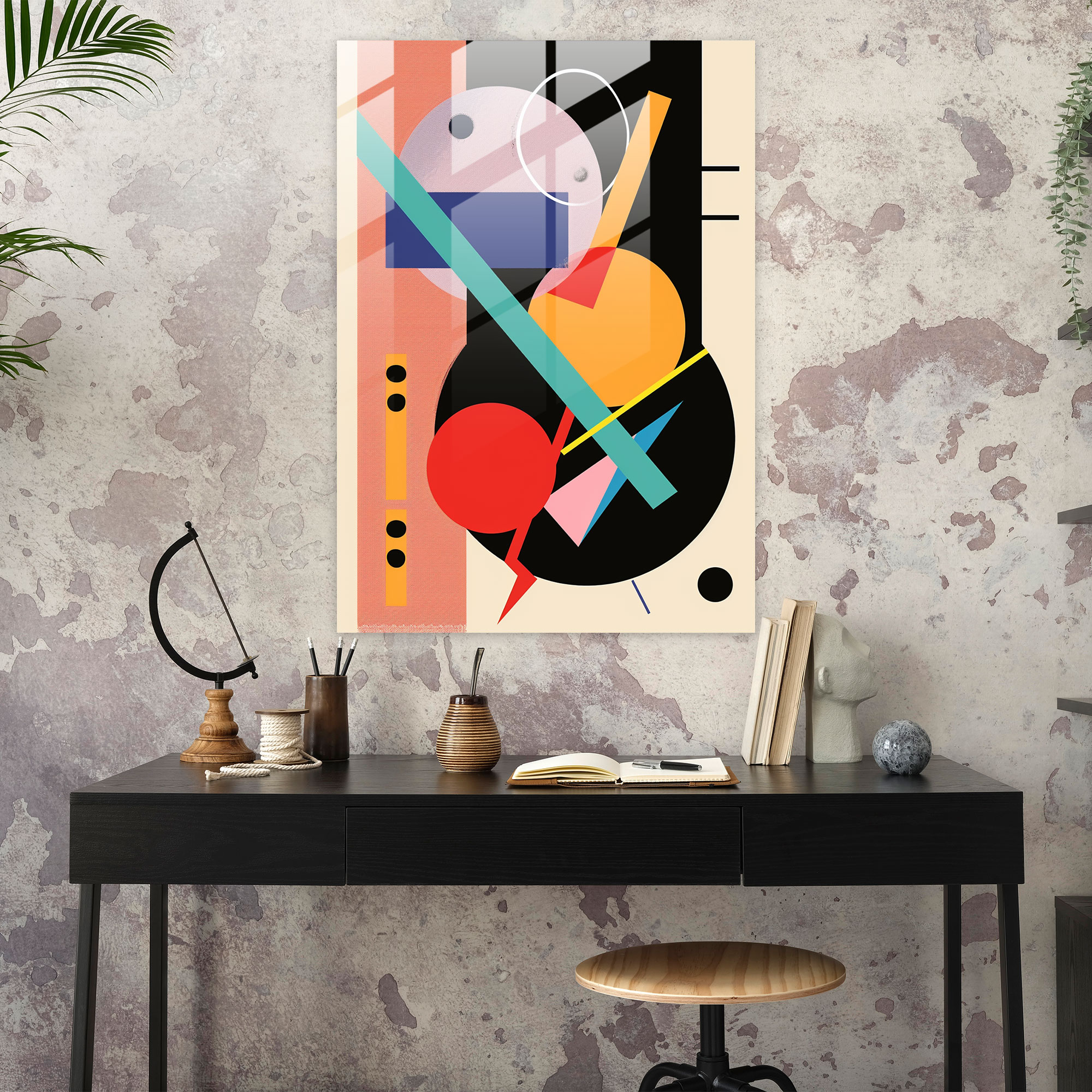 Suprematism Glass Print - Suprematism, Modern Art, Glass Print, Suprematism