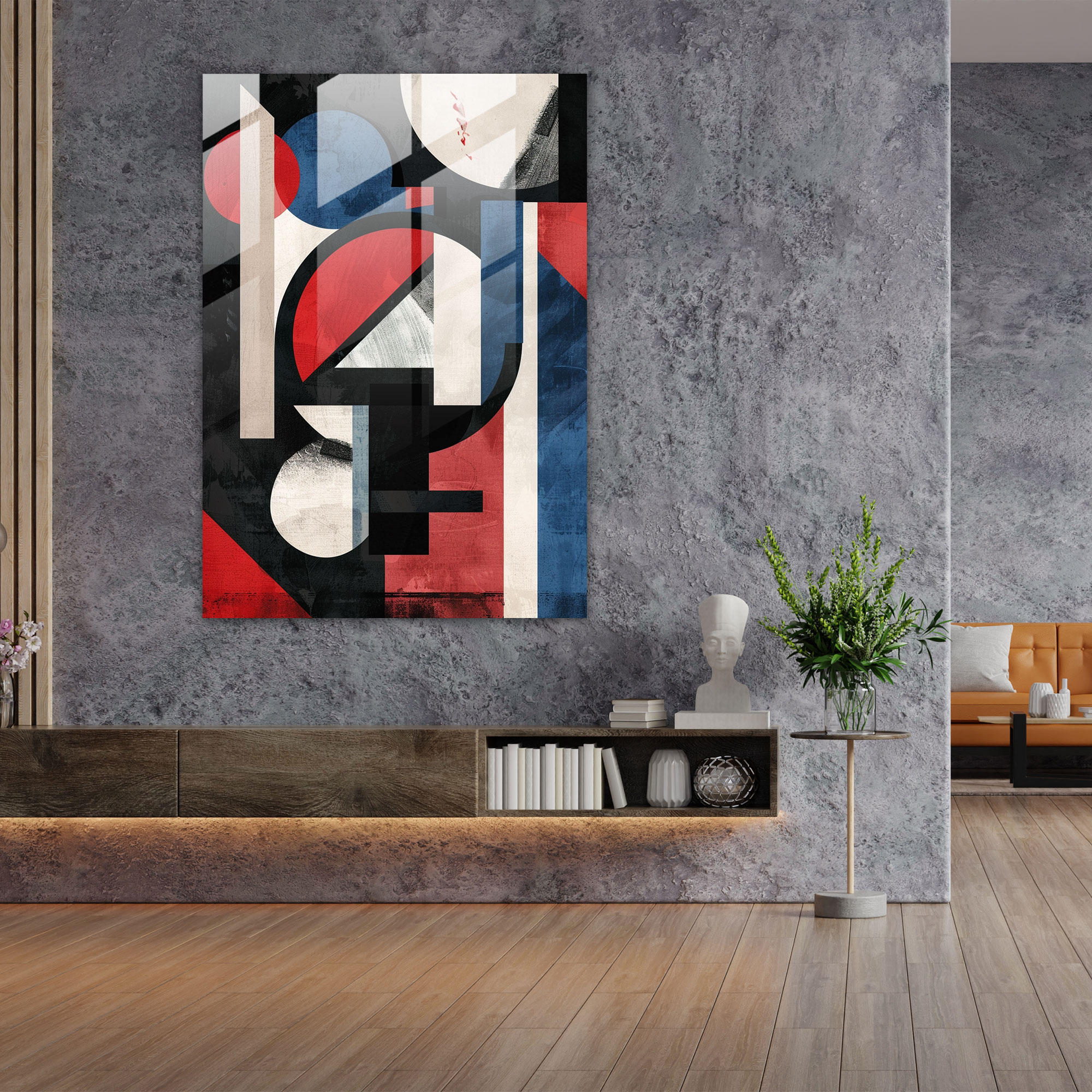Suprematism Home Decoration - Suprematism, Suprematism, Glass Print, Wall Decoration