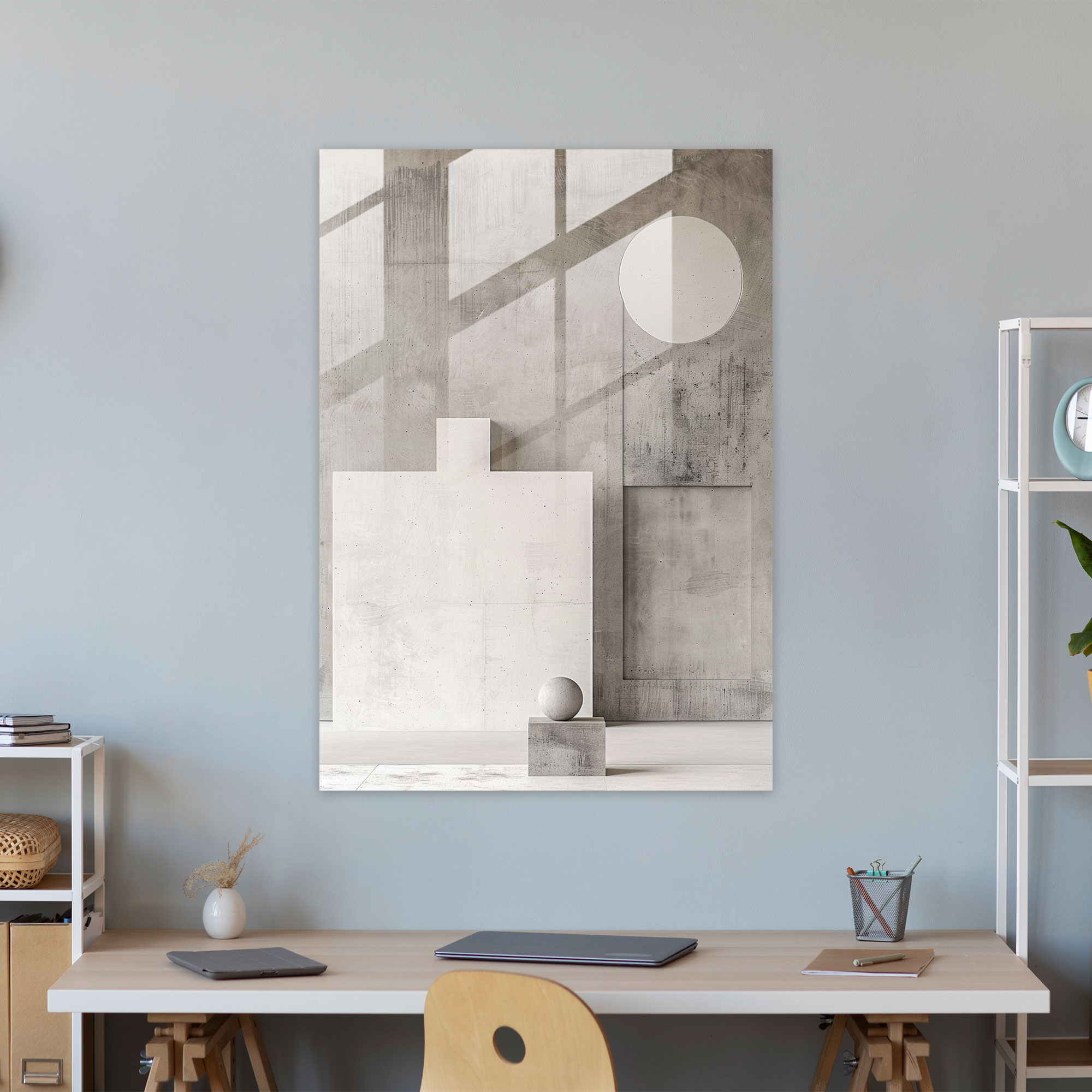 Suprematism Glass Wall Art - Suprematism, Wall Decoration, Minimalist Art, Glass Wall Art