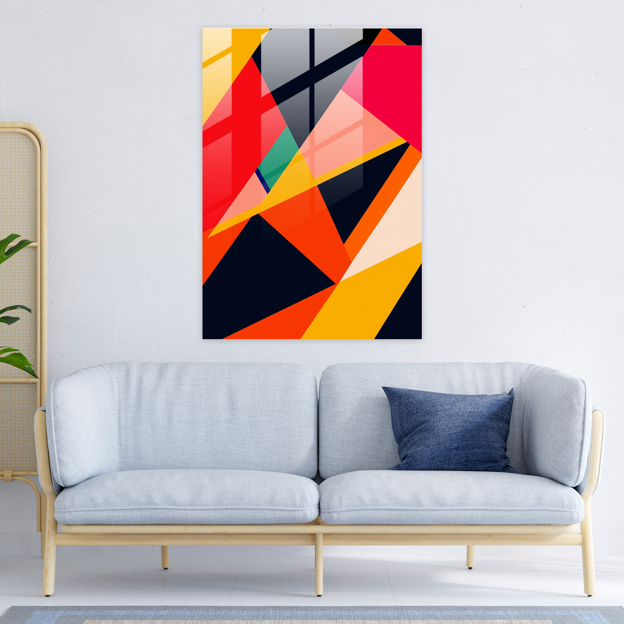 Suprematism Glass Print - Suprematism, Suprematism, Glass Print, Home Decoration