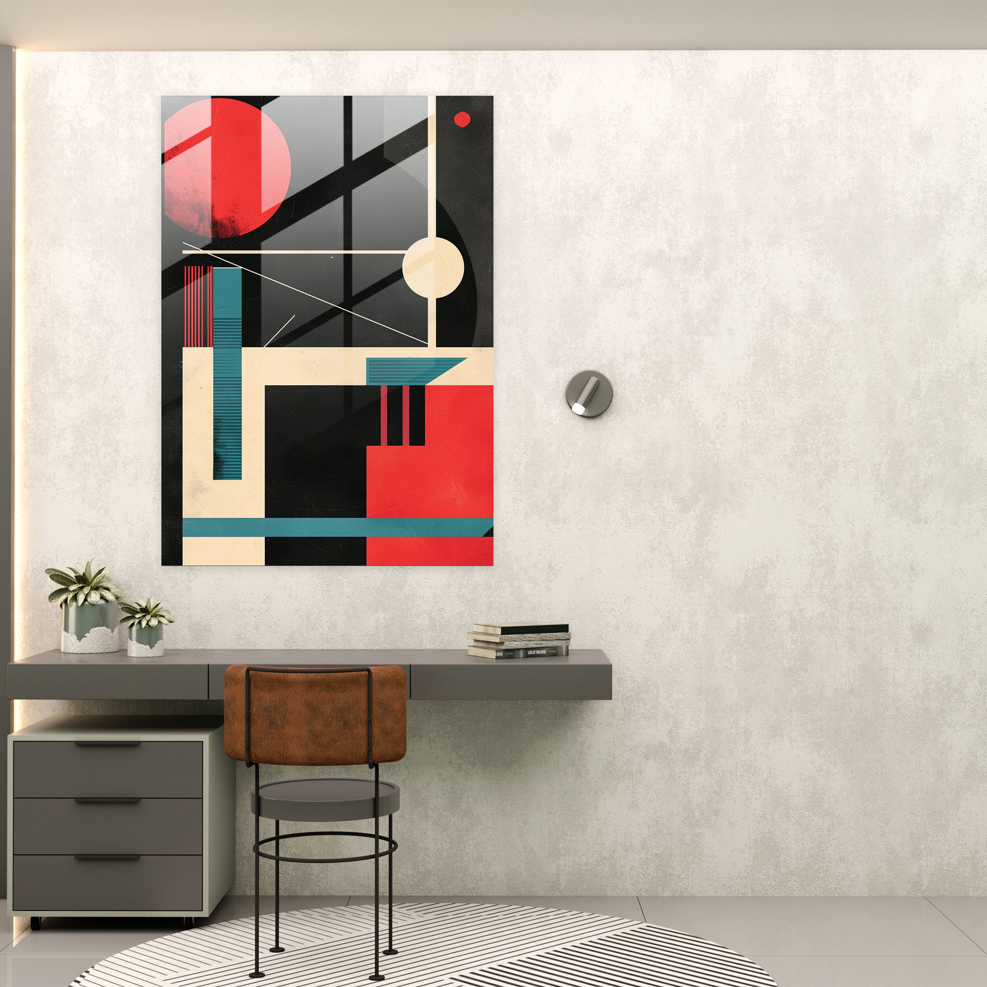 Suprematism Glass Wall Art - Suprematism, Modern Art, Glass Wall Art, Bold Lines