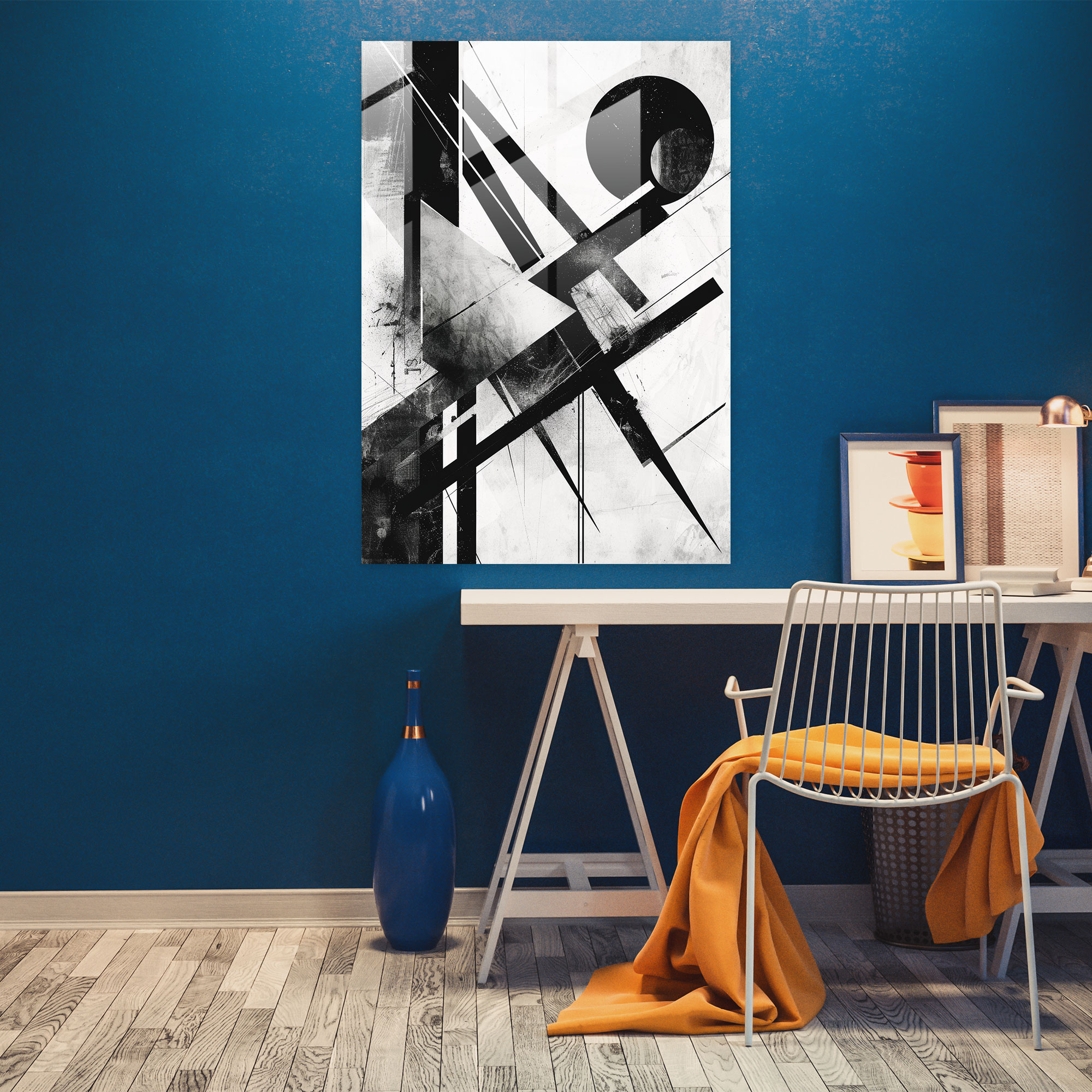 Suprematism Glass Print Wall Art - Suprematism, Glass Print, Suprematism, Home Decoration