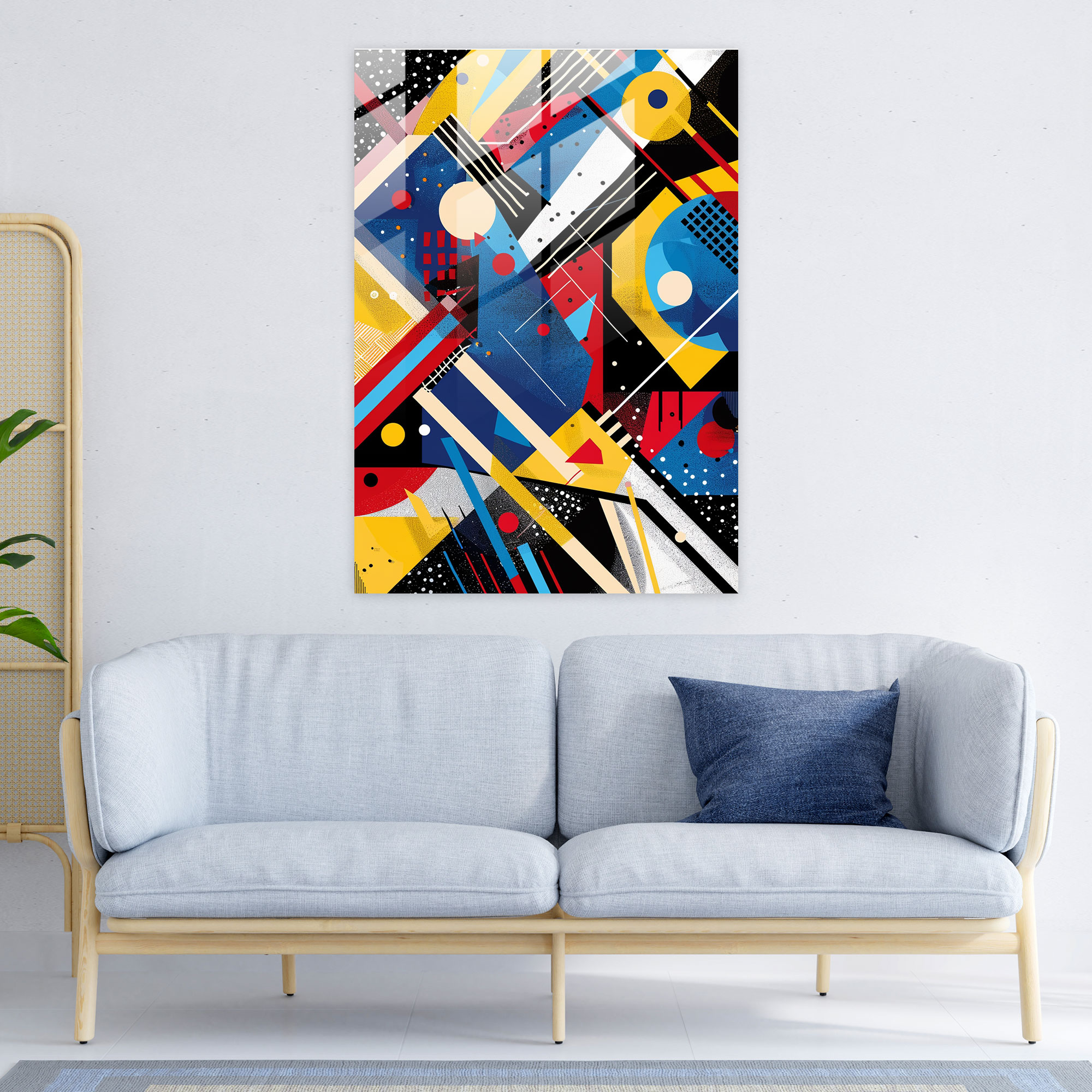 Suprematism Glass Wall Art - Suprematism, Modern Art, Glass Wall Art, Home Decoration