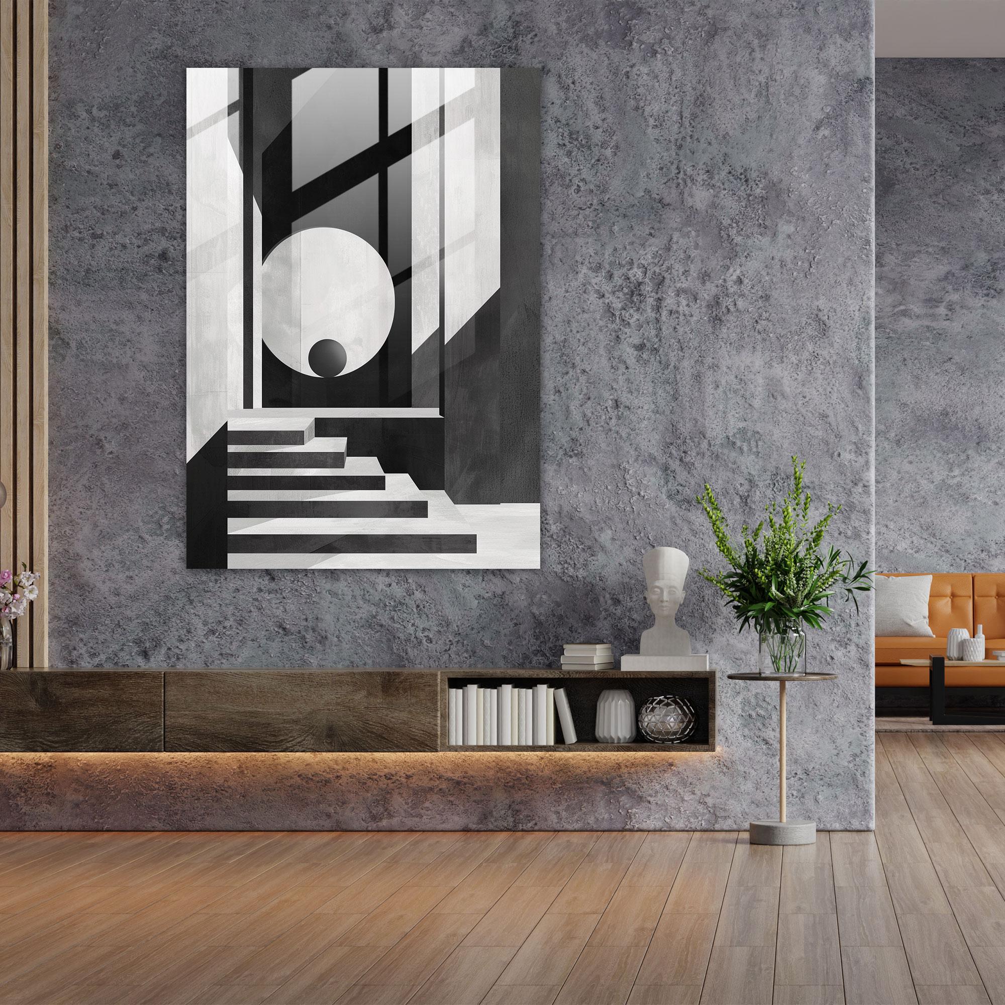 Suprematism Glass Art Wall Decoration - Suprematism, Glass Wall Art, Glass Print, Modern Art
