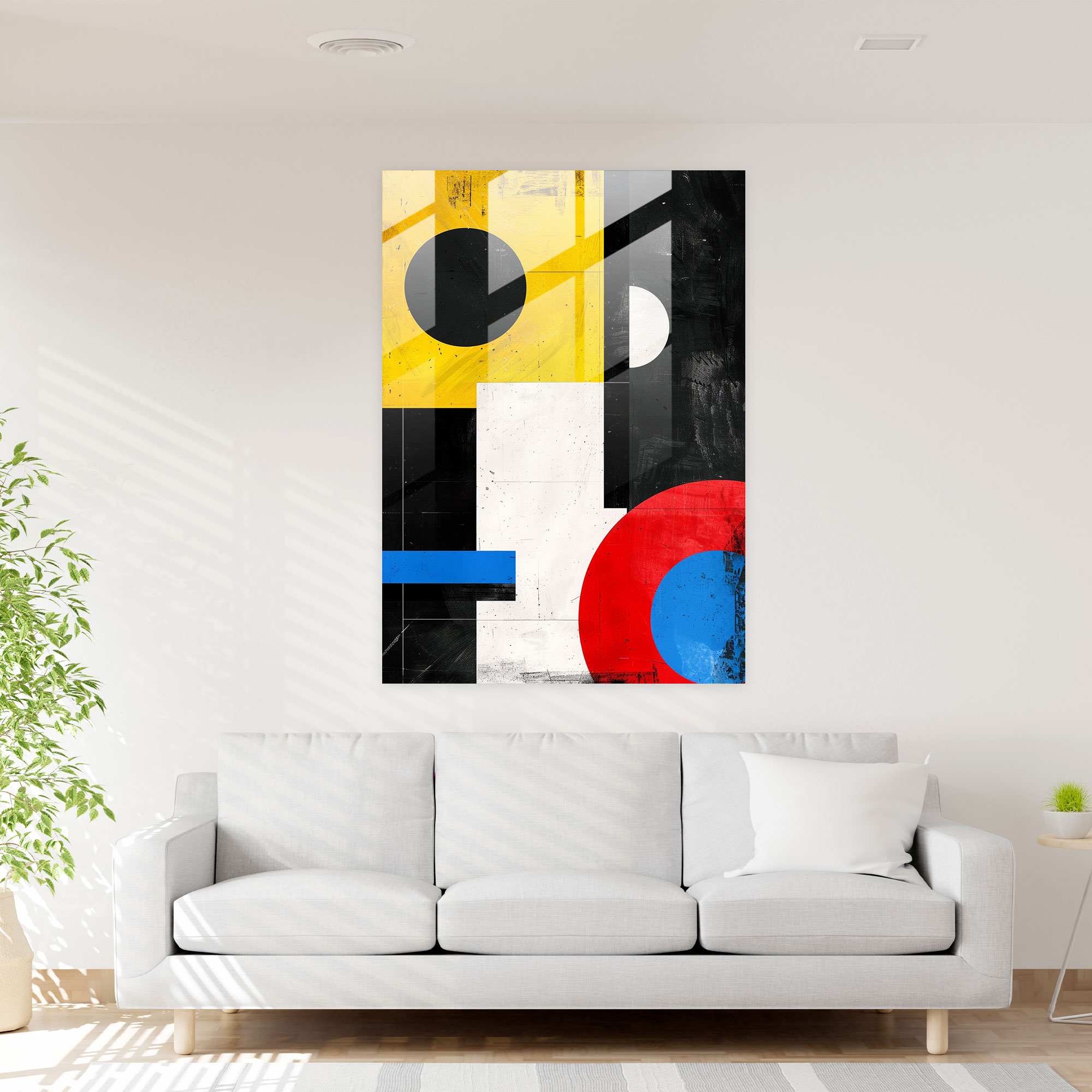Suprematism Glass Print Wall Decoration - Suprematism, Modern Art, Suprematism, Glass Print