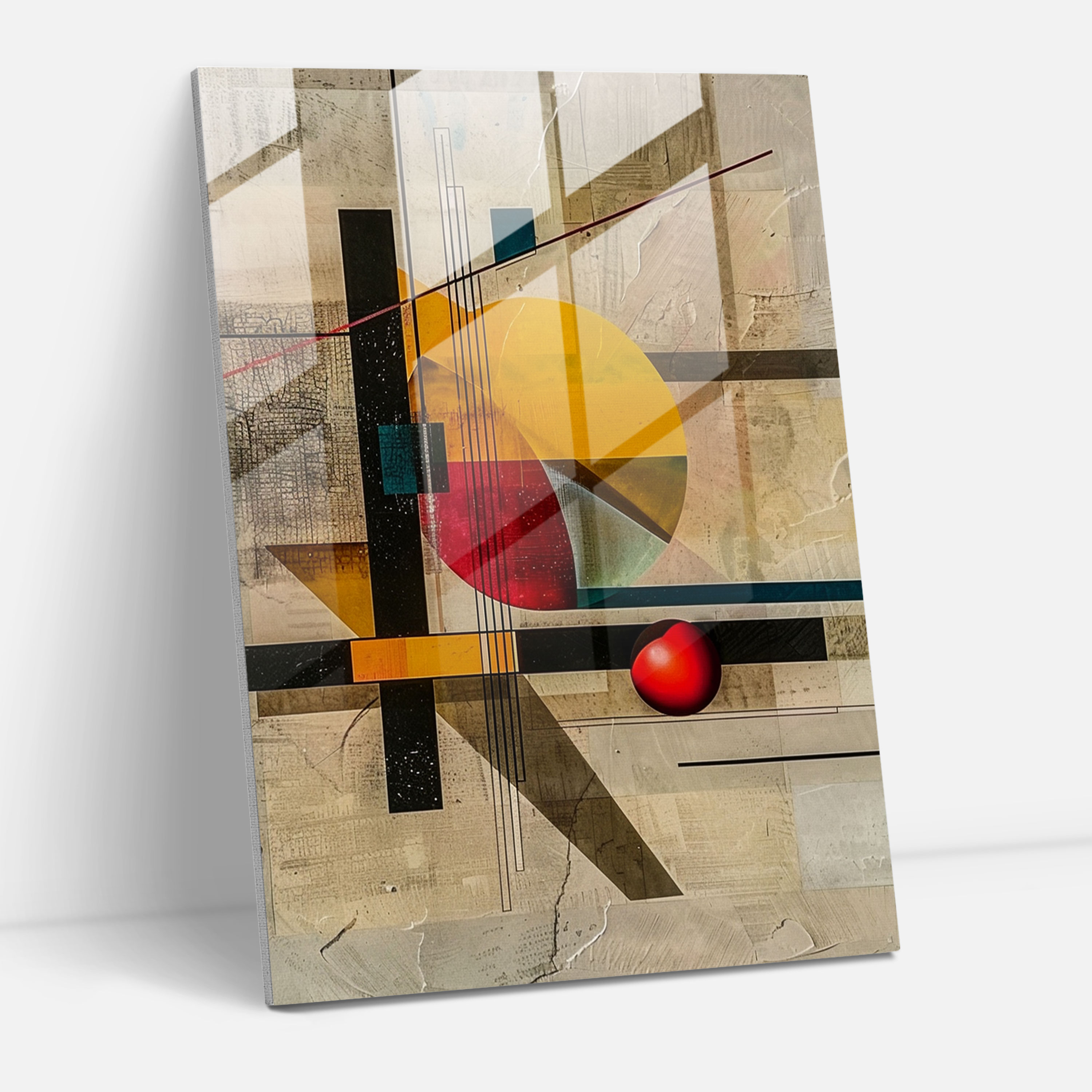 Suprematism Glass Print - Suprematism, Modern Art, Home Decoration, Suprematism