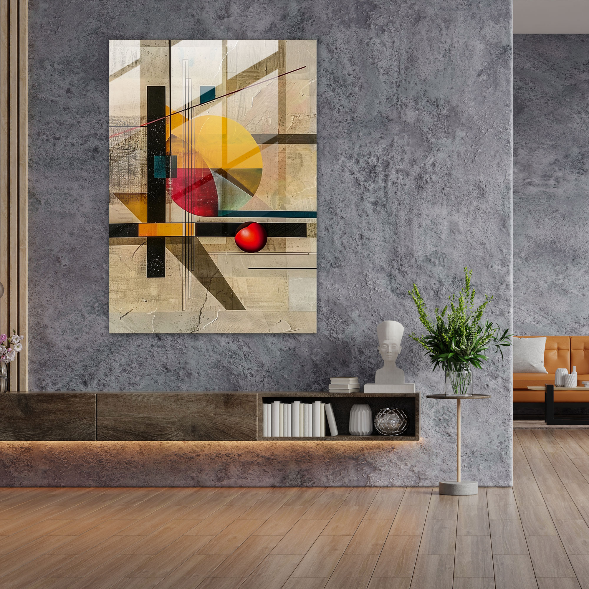 Suprematism Glass Print - Suprematism, Modern Art, Home Decoration, Suprematism