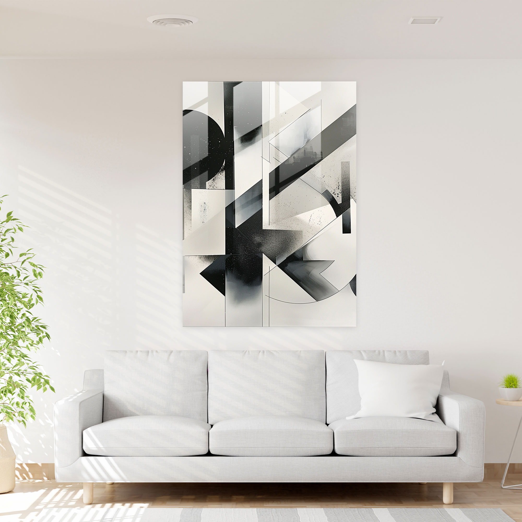 Suprematism Glass Wall Art - Suprematism, Glass Wall Art, Wall Decoration, Glass Art