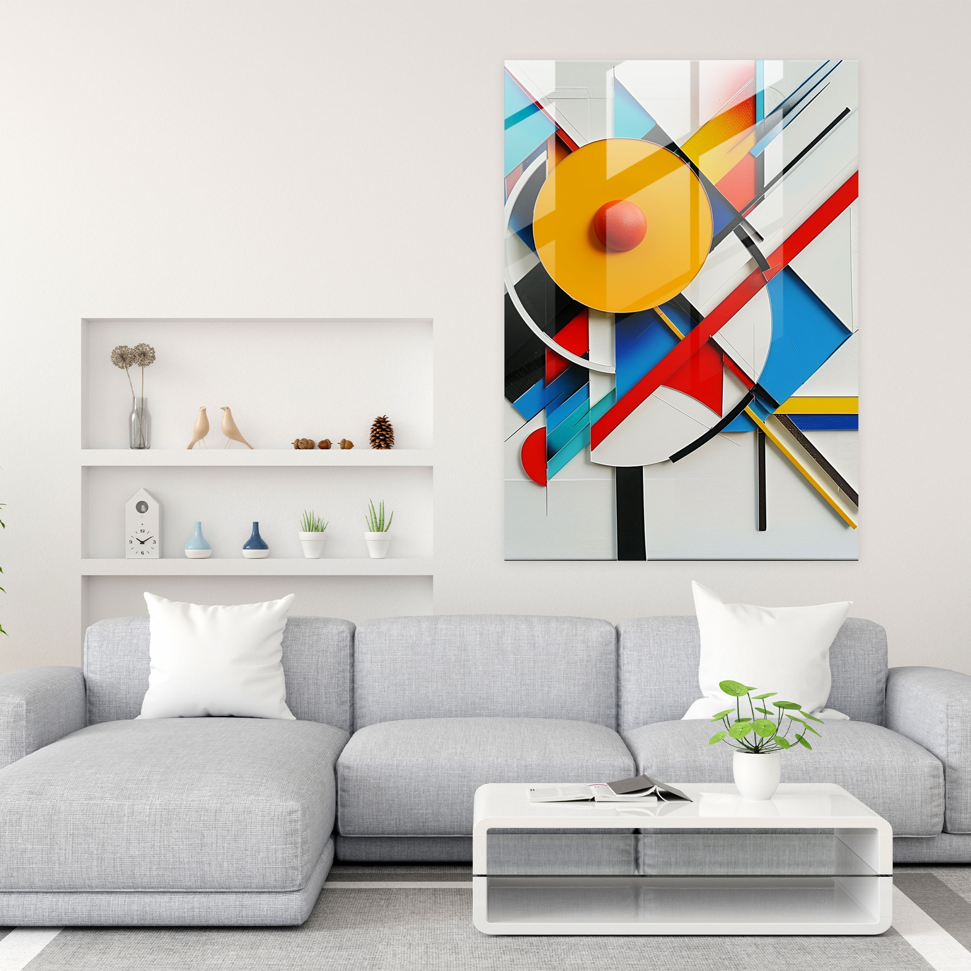 Suprematism Home Decoration - Suprematism, Modern Art, Glass Print, Home Decoration
