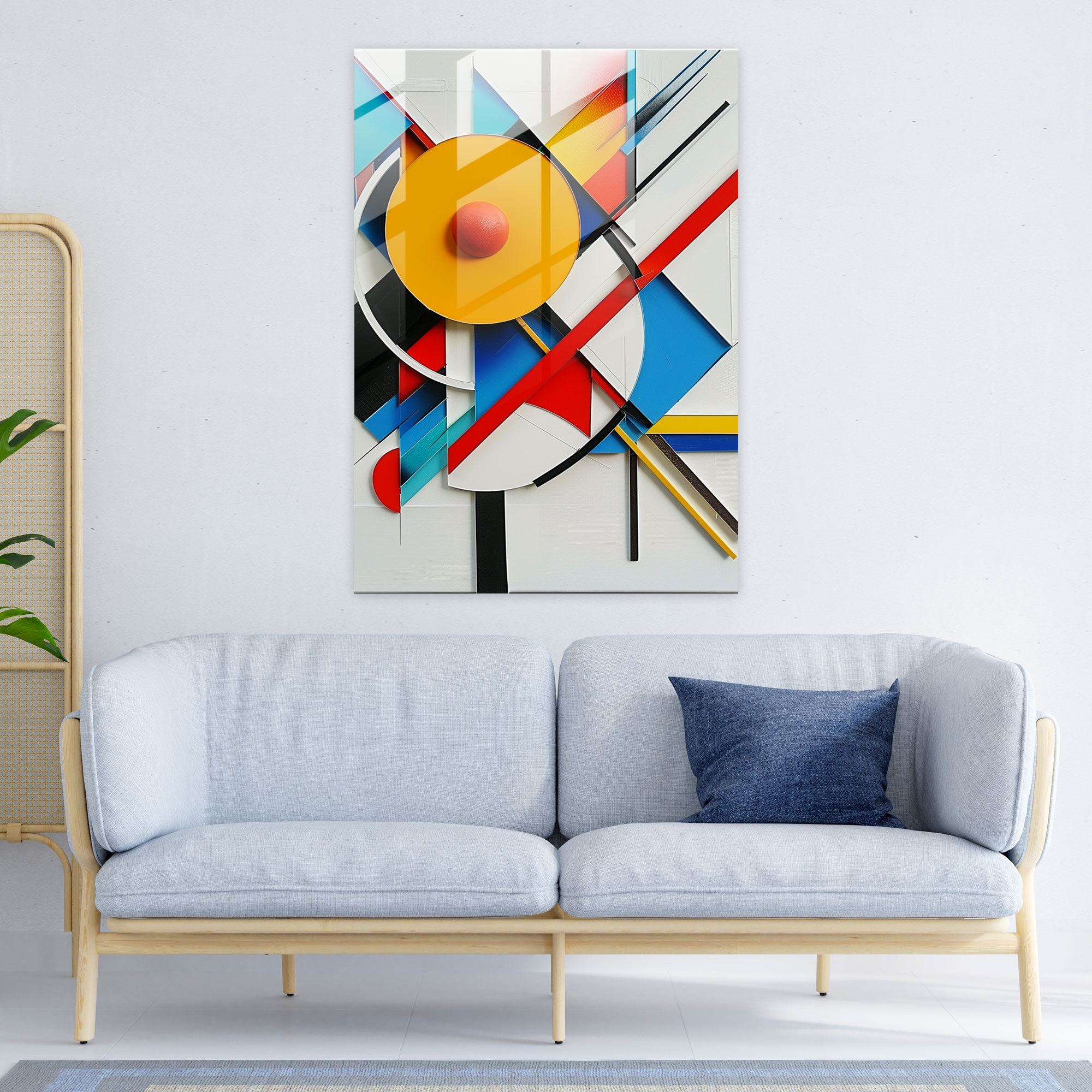 Suprematism Home Decoration - Suprematism, Modern Art, Glass Print, Home Decoration