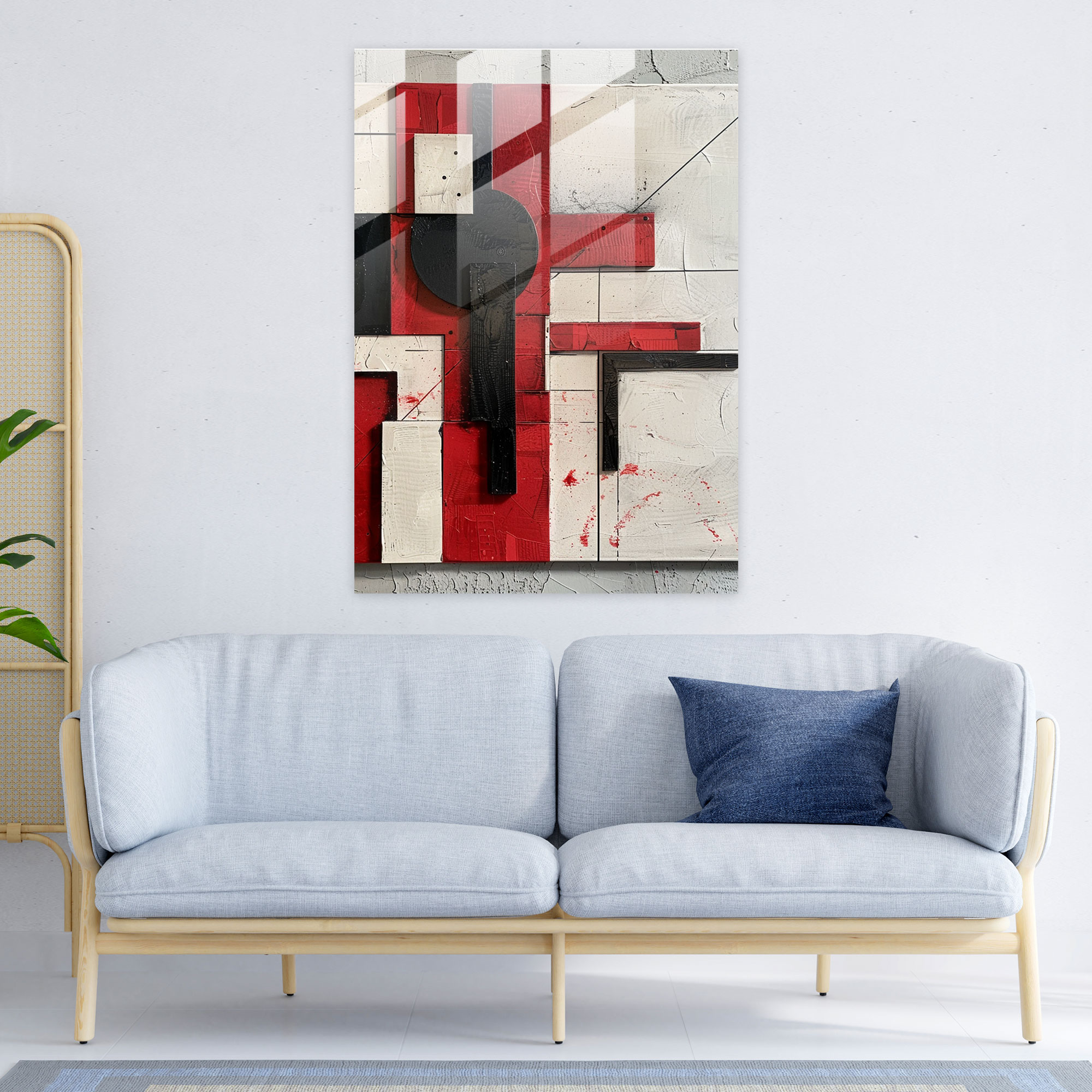 Suprematism Wall Decoration - Suprematism, Modern Art, Suprematism, Glass Print