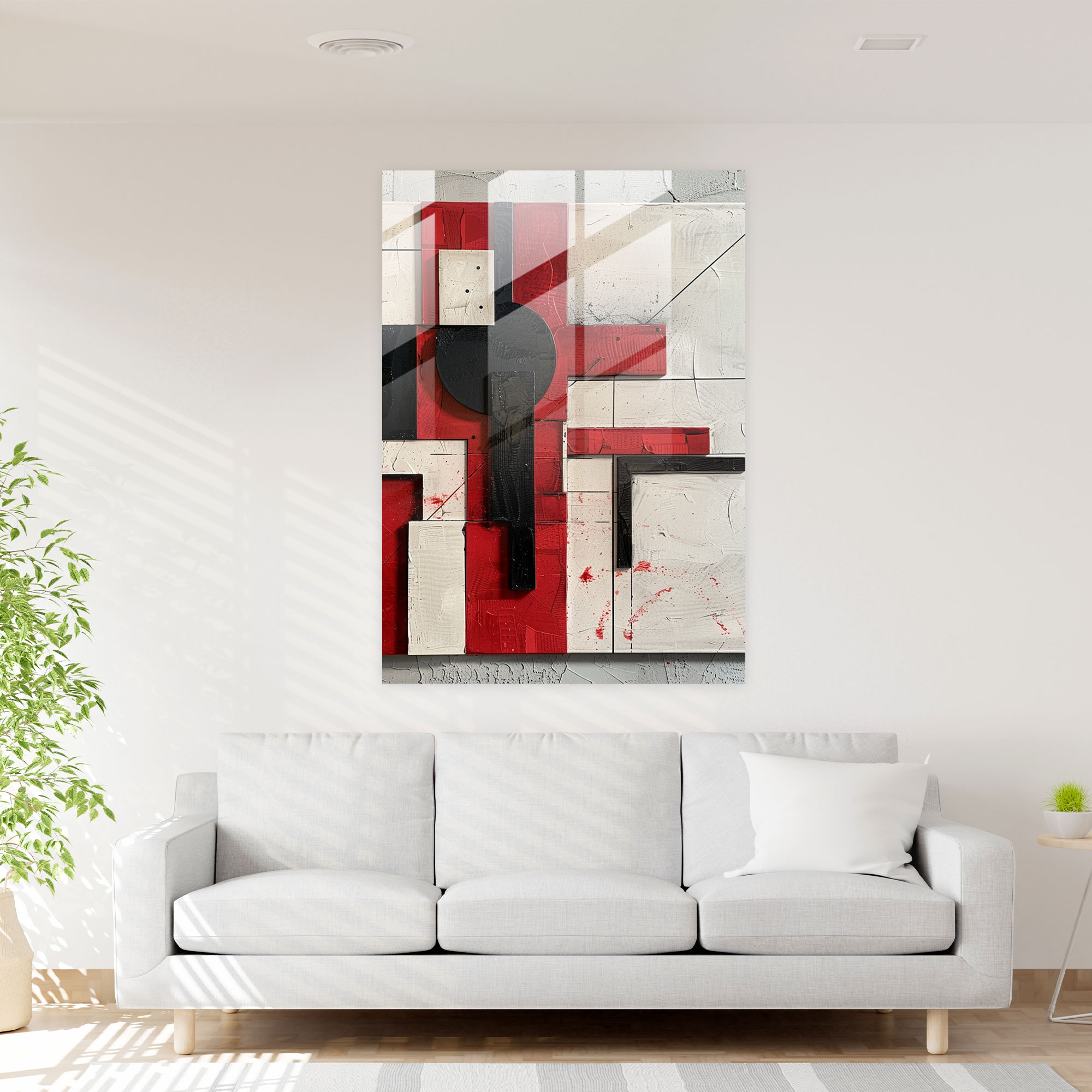 Suprematism Wall Decoration - Suprematism, Modern Art, Suprematism, Glass Print