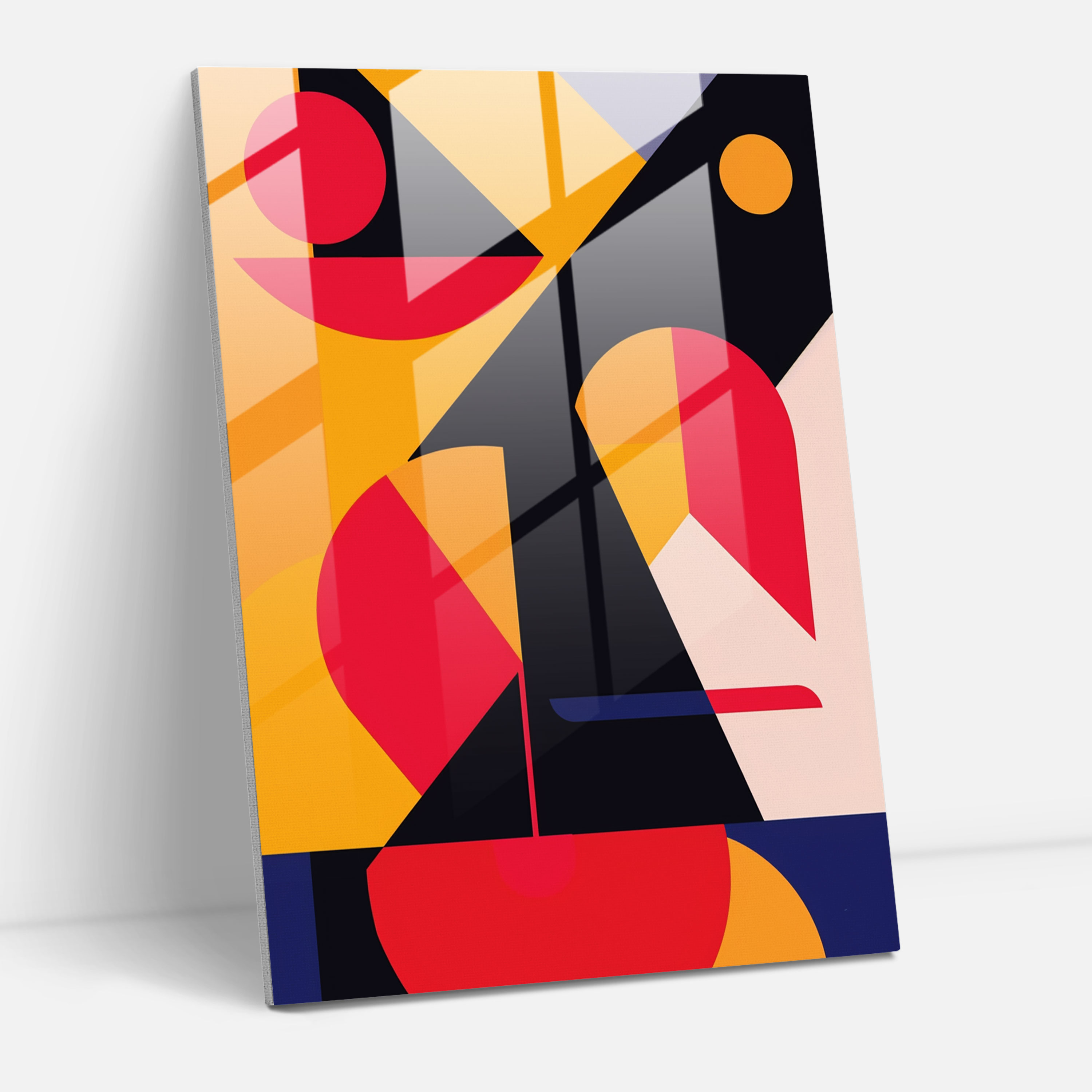 Suprematism Glass Print - Suprematism, Home Decoration, Modern Art, Glass Wall Art
