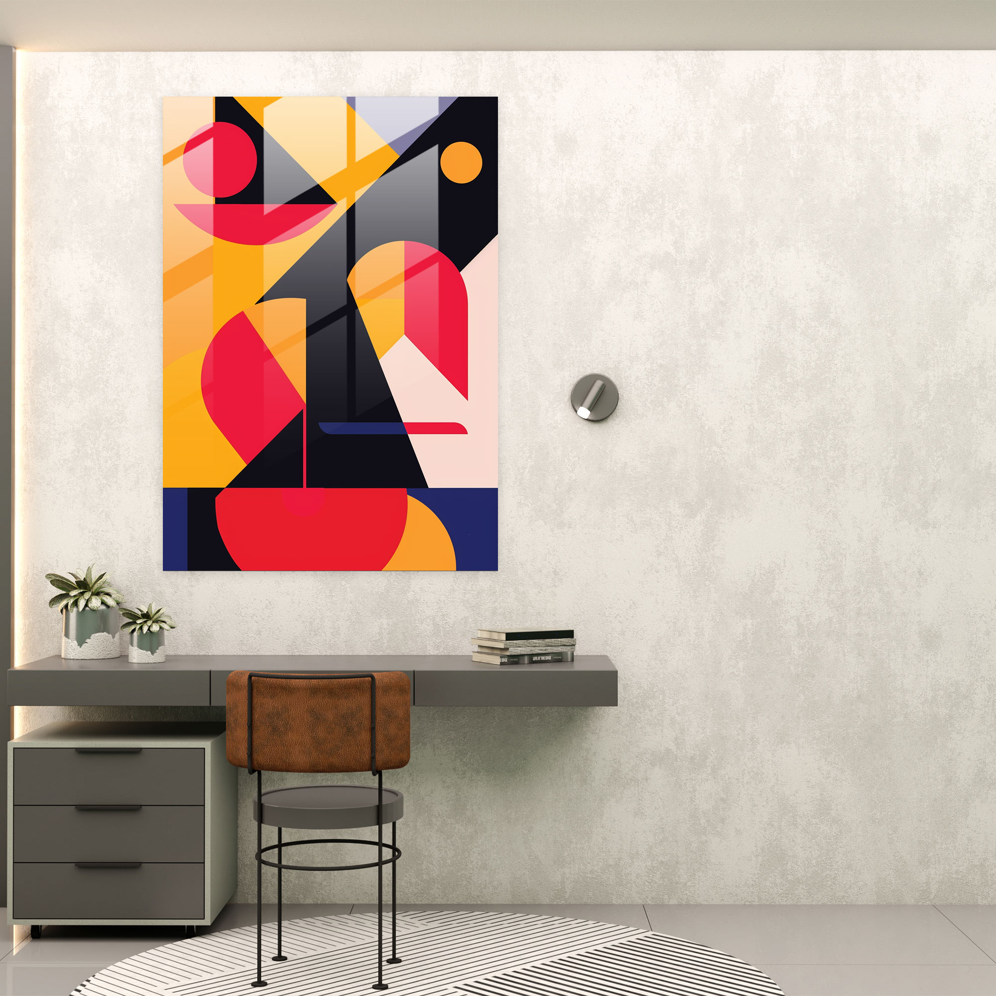 Suprematism Glass Print - Suprematism, Home Decoration, Modern Art, Glass Wall Art