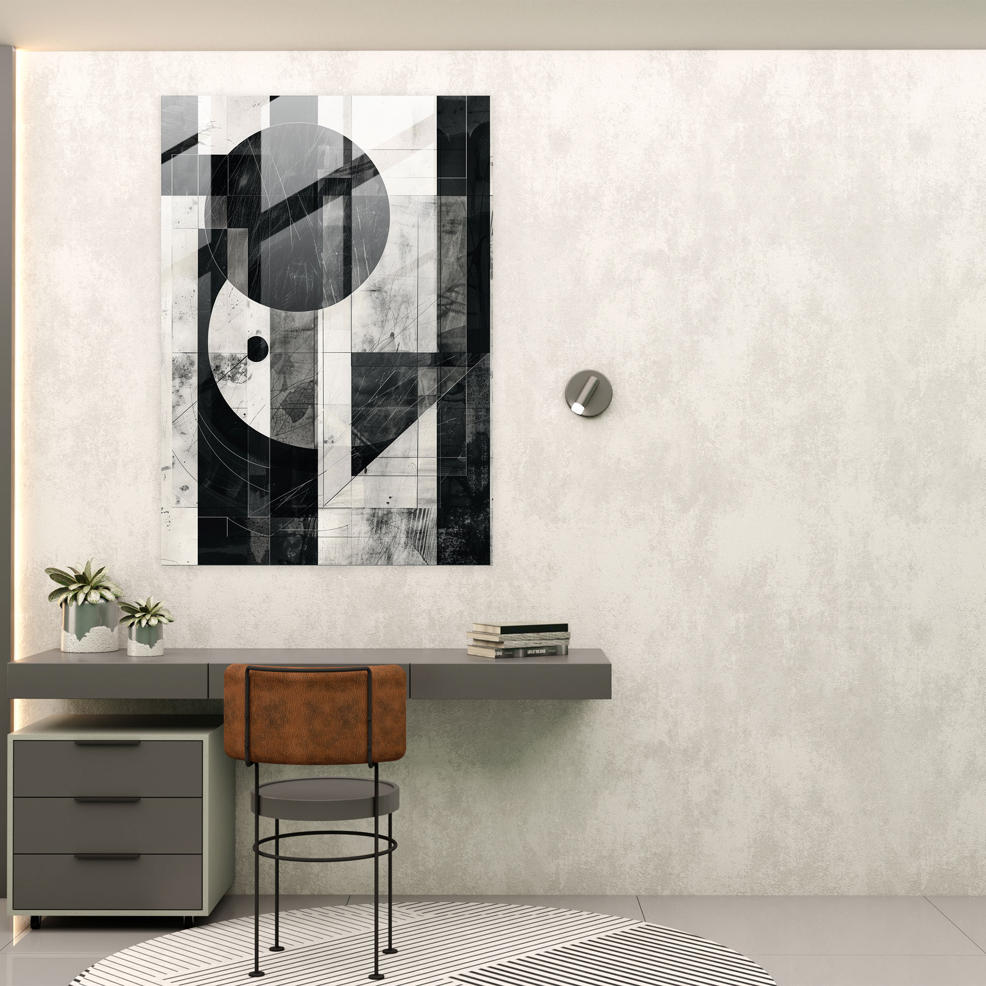 Suprematism Geometry Glass Print - Suprematism, Modern Art, Home Decoration, Glass Print