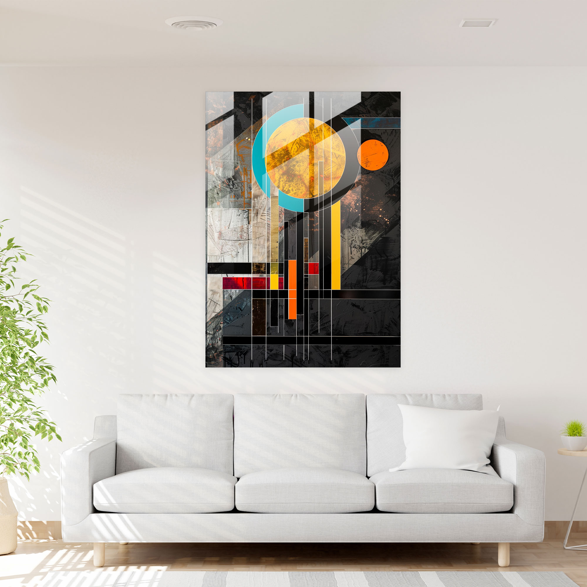 Bauhaus Suprematism Glass Wall Art - Suprematism, Suprematism, Wall Decoration, Modern Art