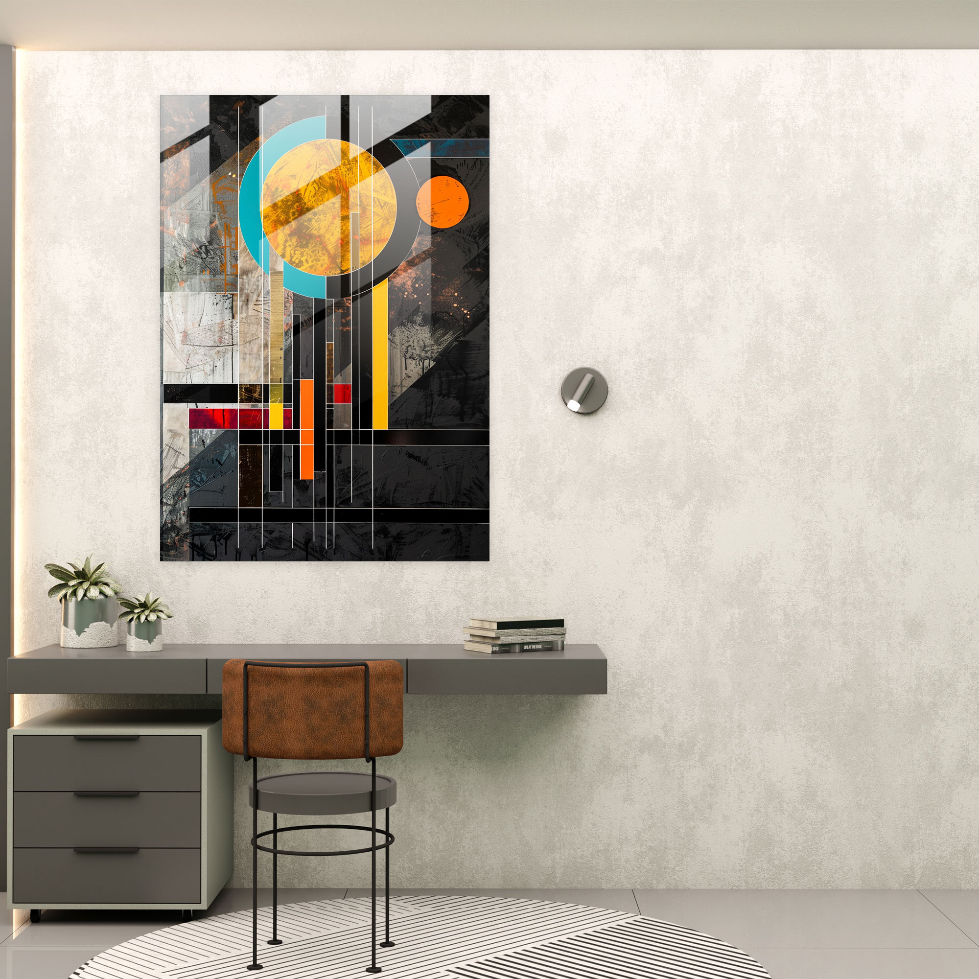 Bauhaus Suprematism Glass Wall Art - Suprematism, Suprematism, Wall Decoration, Modern Art