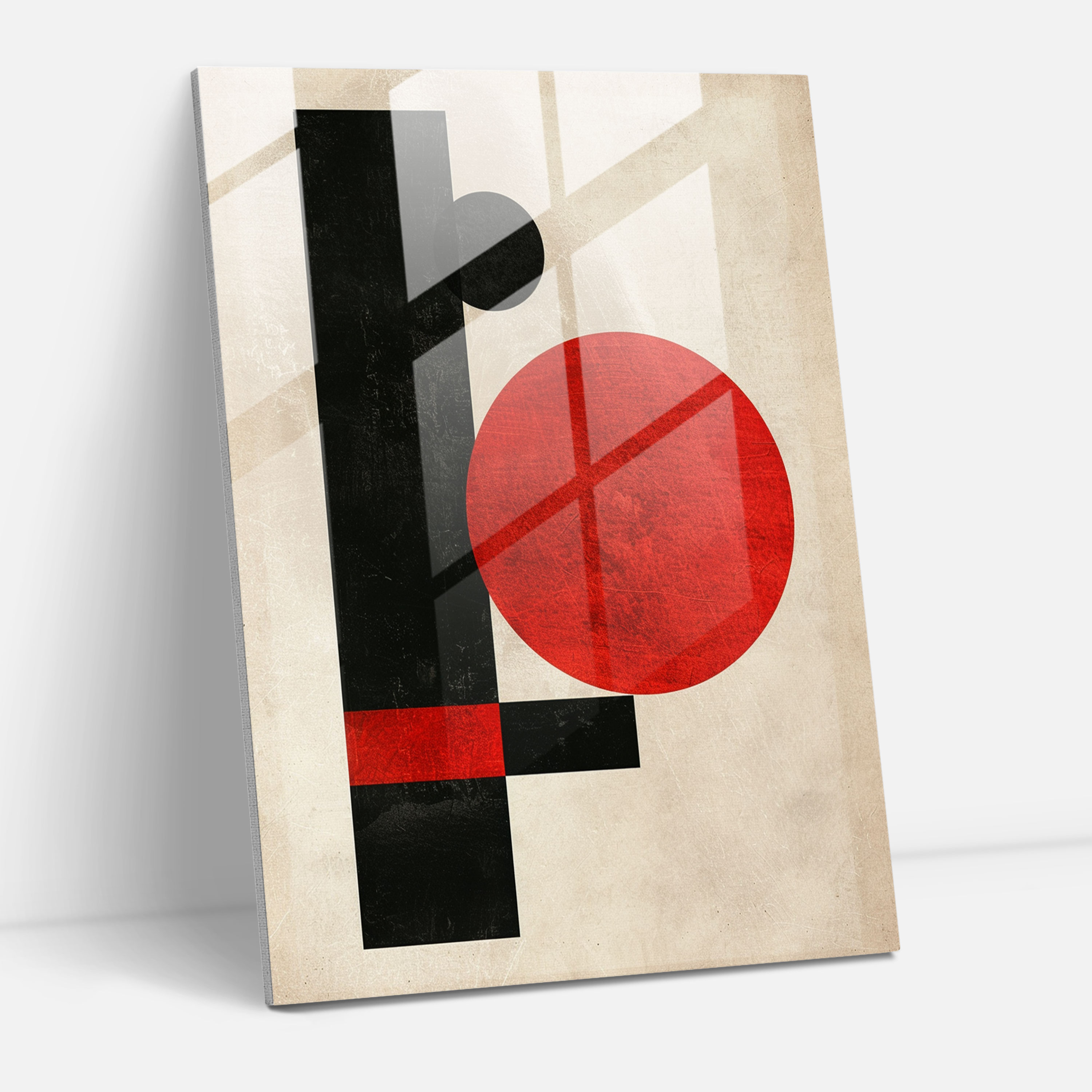 Red & Black Abstract Suprematism Home Decoration - Suprematism, Home Decoration, Suprematism, Modern Art