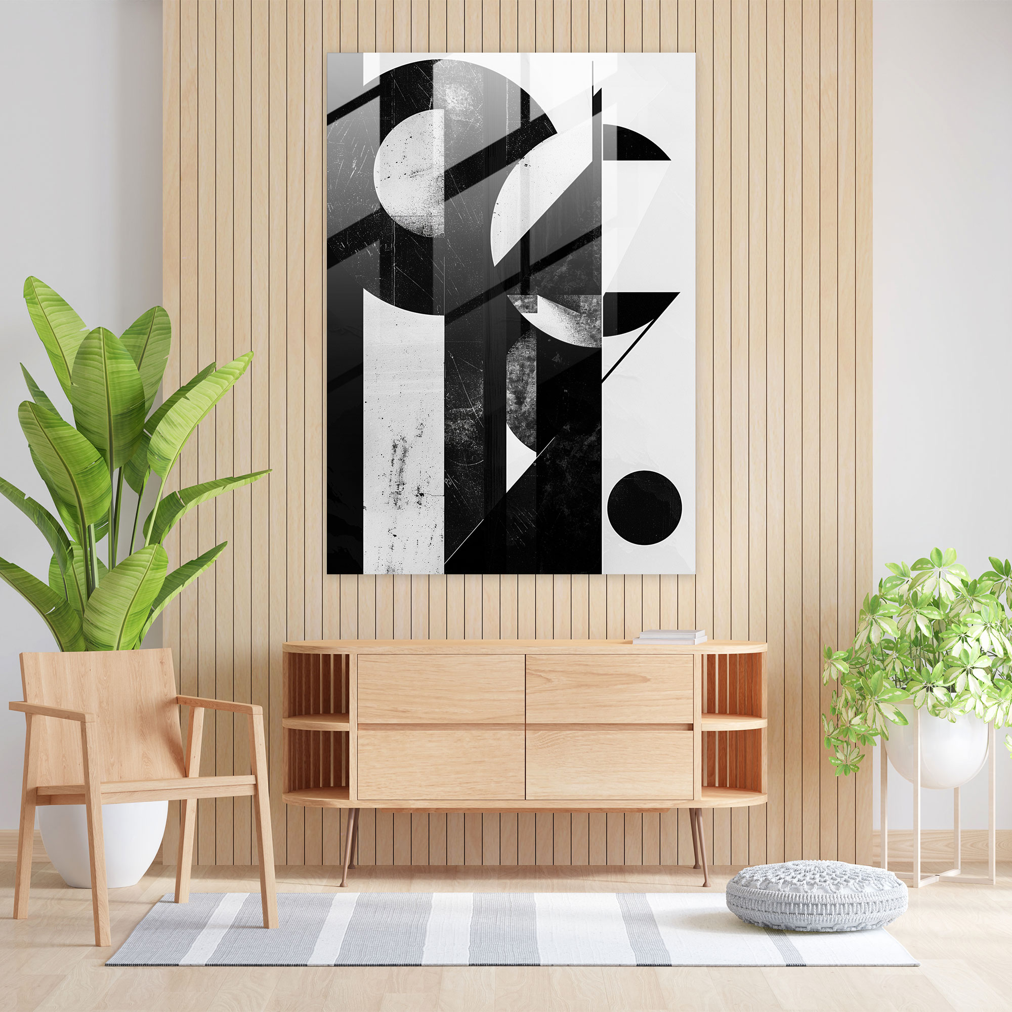 Suprematism Glass Print - Suprematism, Wall Decoration, Suprematism, Home Decoration