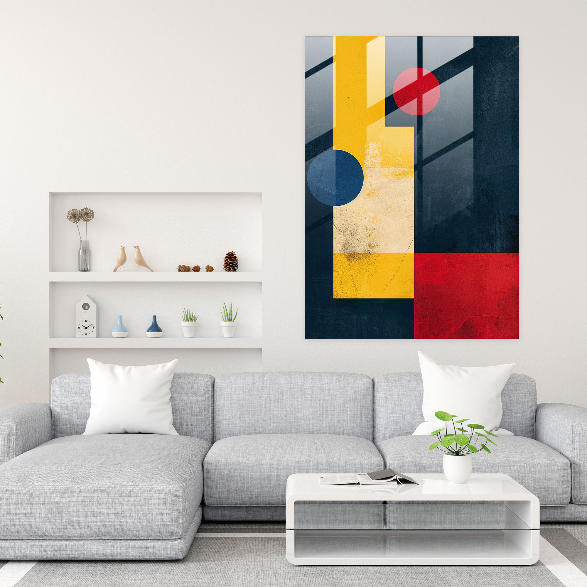 Suprematism Home Decoration - Suprematism, Modern Art, Glass Print, Glass Art