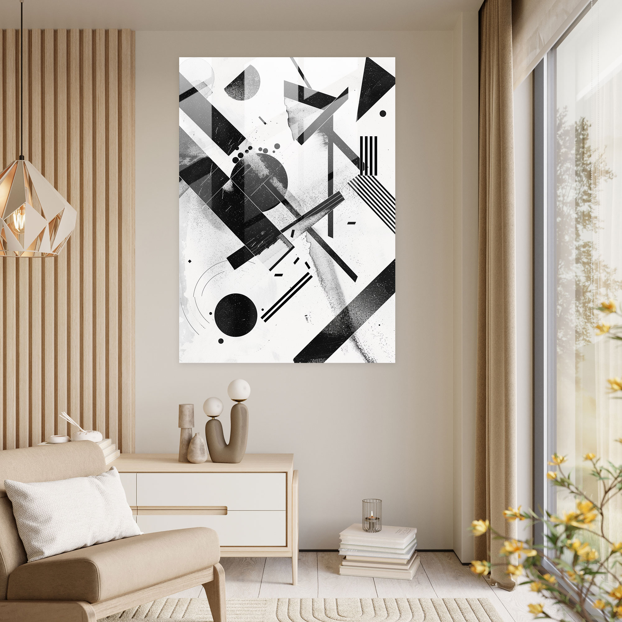 Suprematism Wall Decoration - Suprematism, Glass Print, Modern Art, Suprematism