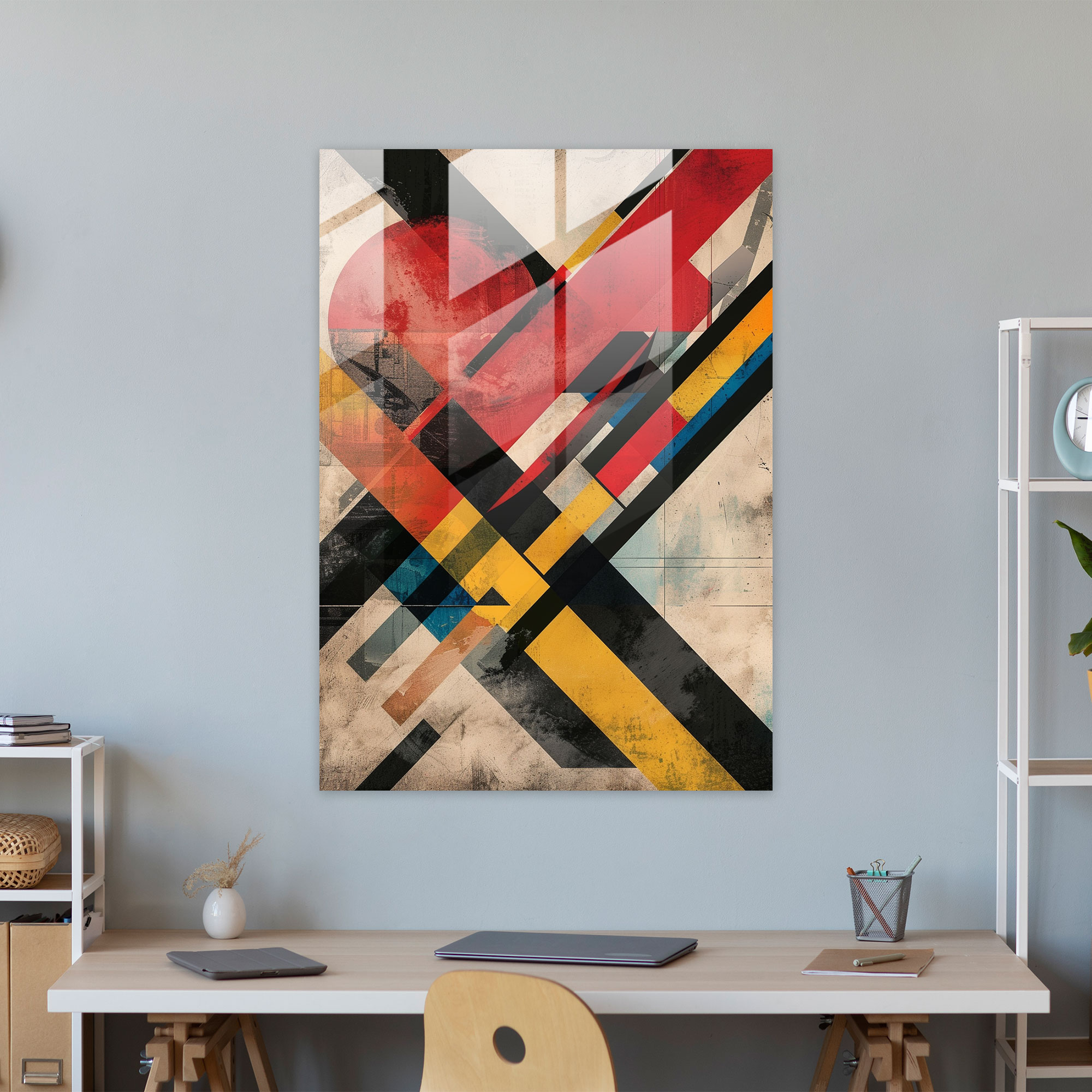 Suprematism Glass Print - Suprematism, Wall Decoration, Suprematism, Modern Art