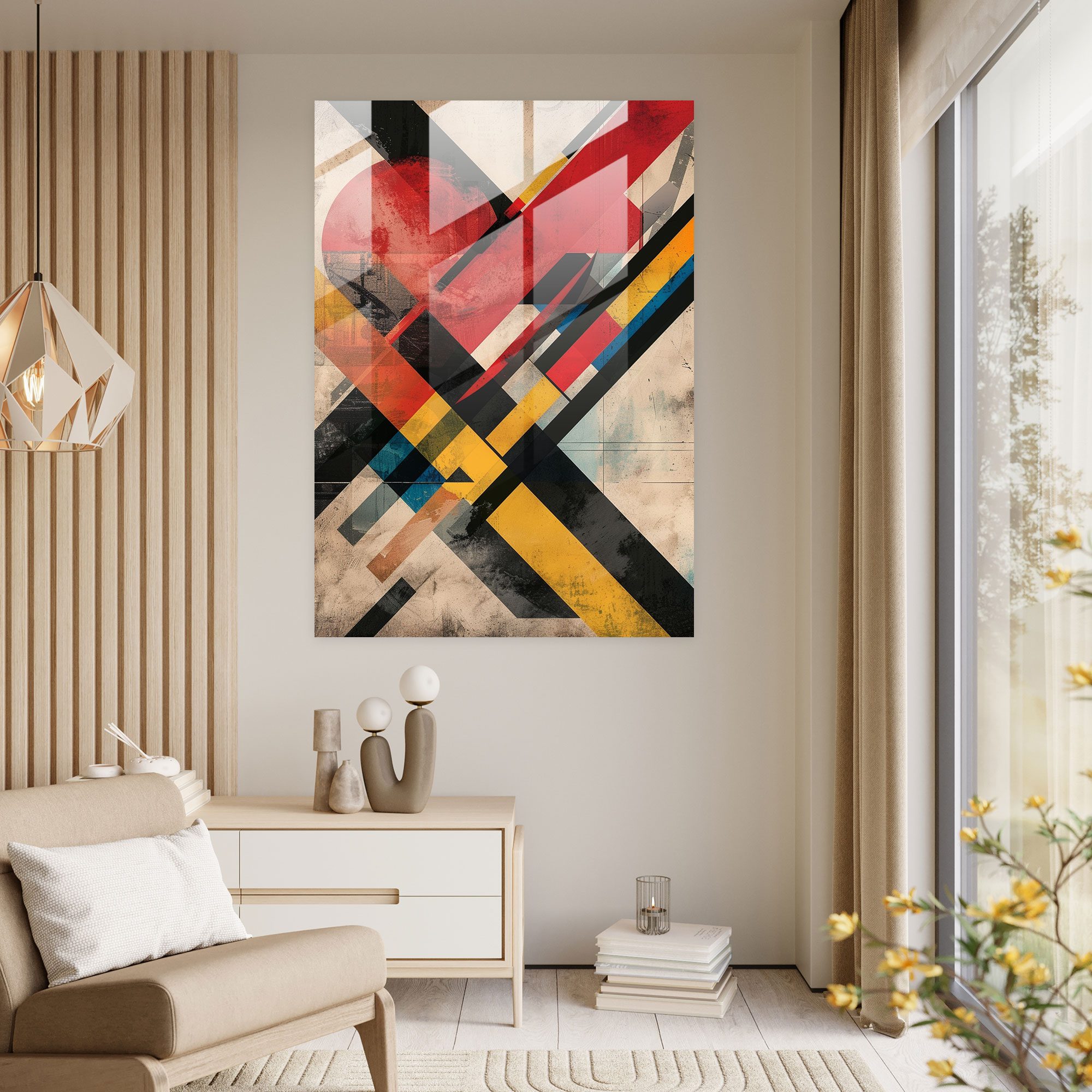 Suprematism Glass Print - Suprematism, Wall Decoration, Suprematism, Modern Art