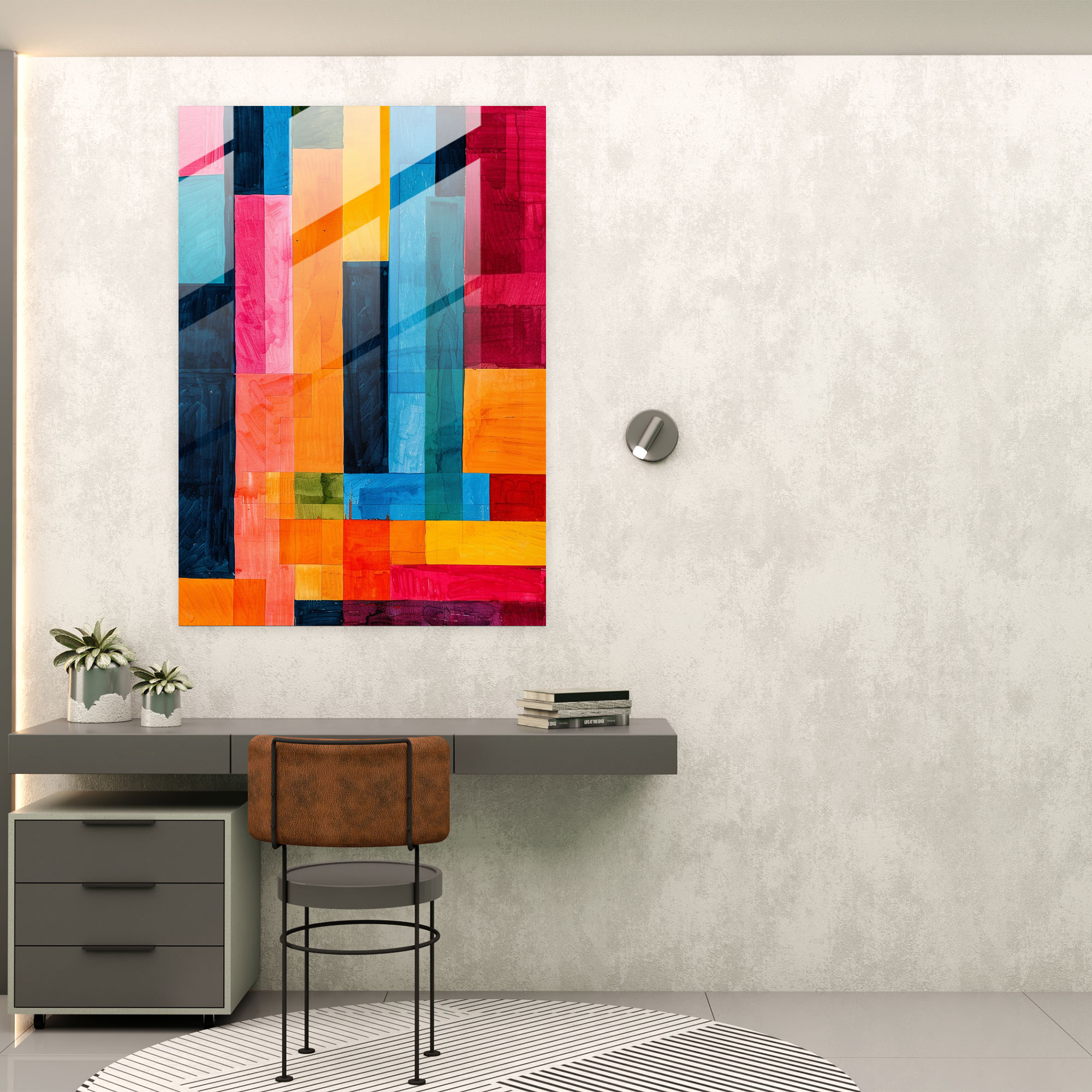 Suprematism Glass Wall Art - Suprematism, Glass Wall Art, Home Decoration, Glass Art