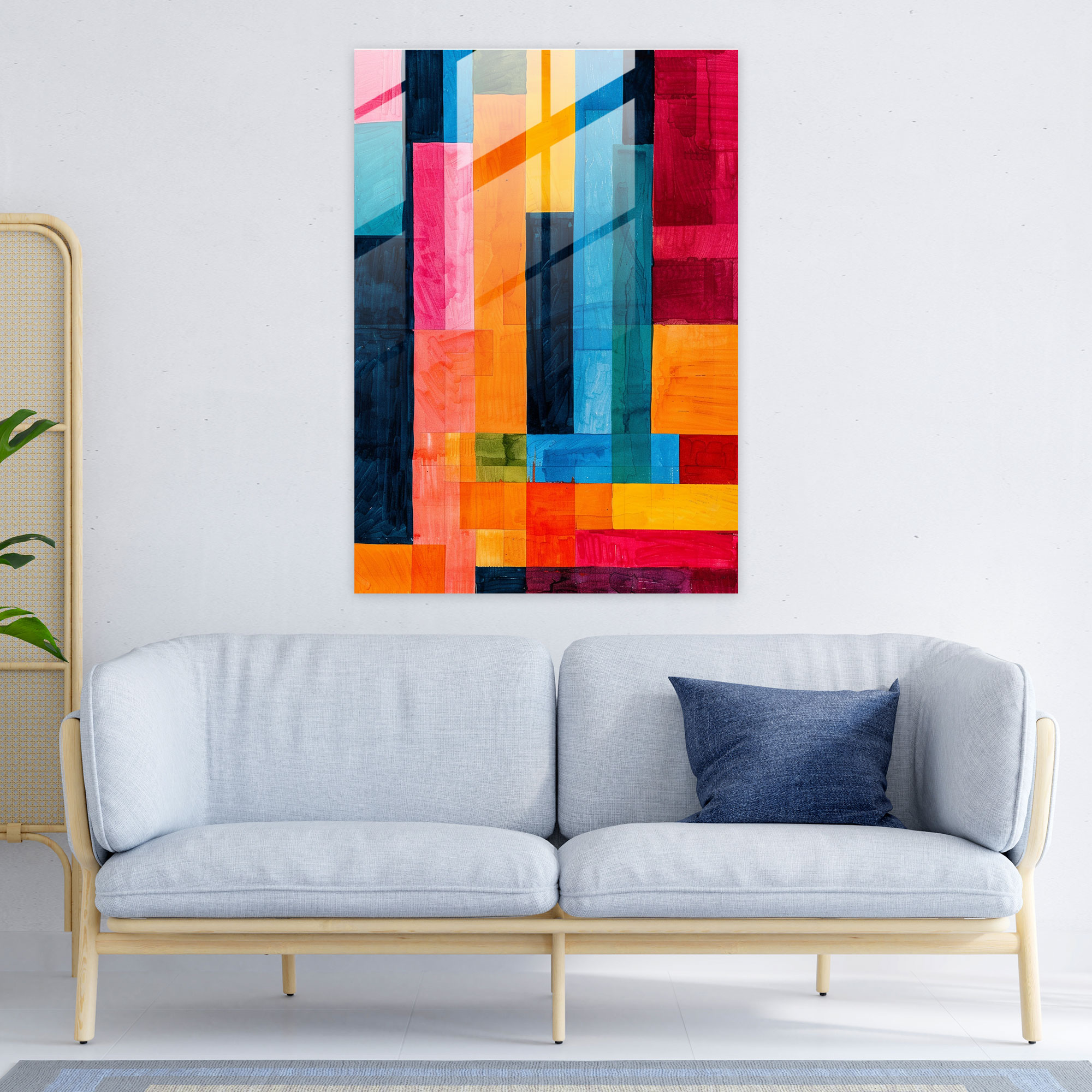 Suprematism Glass Wall Art - Suprematism, Glass Wall Art, Home Decoration, Glass Art
