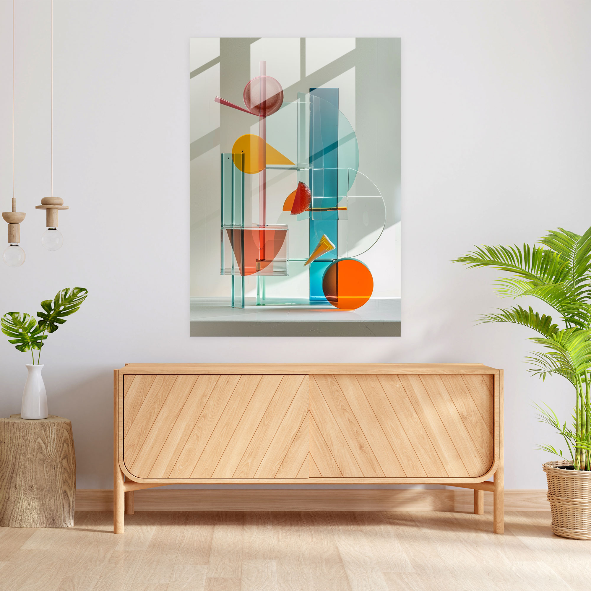 Abstract Forms Suprematism Glass Art - Suprematism, Suprematism, Modern Art, Home Decoration