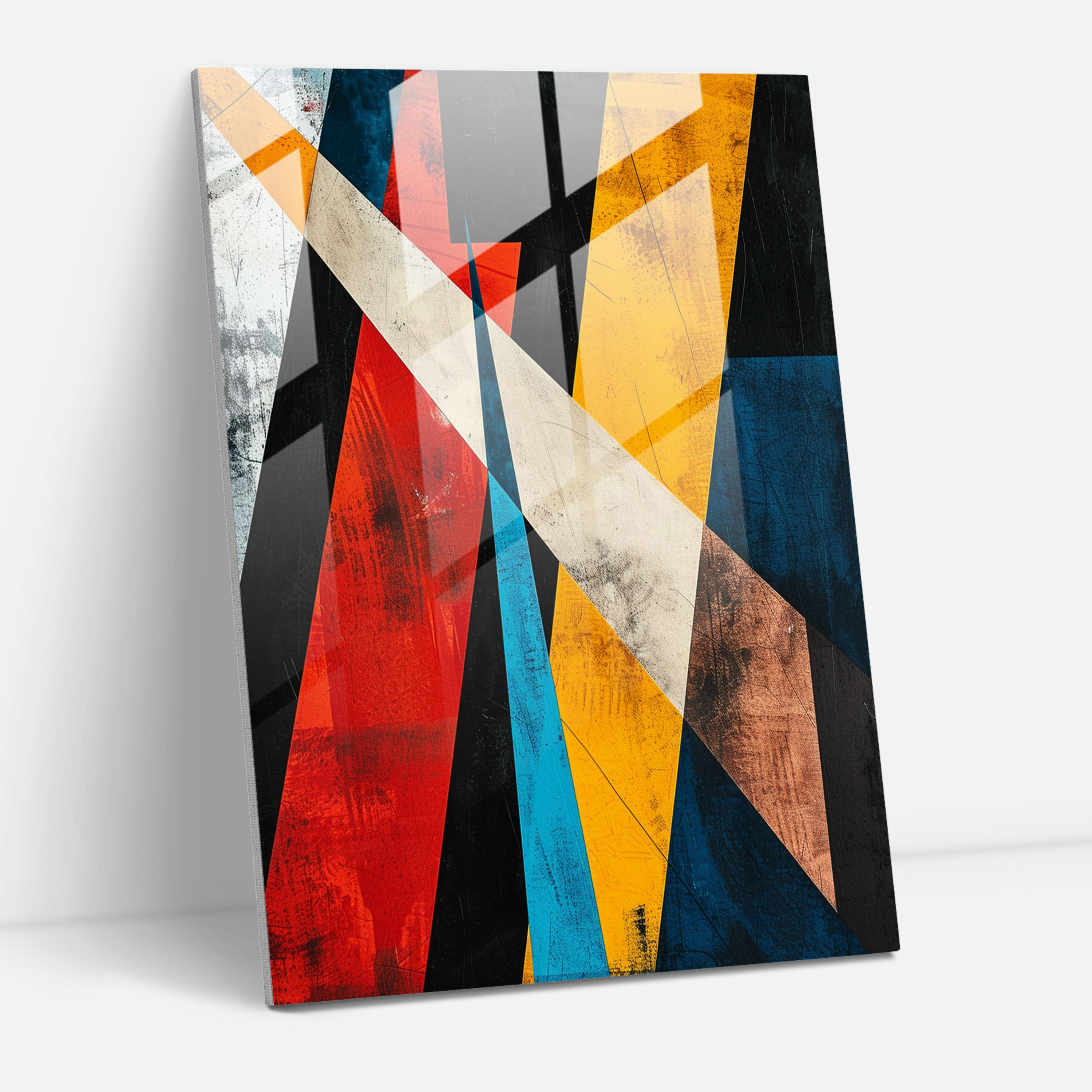Intersecting Lines Suprematism Wall Decoration - Suprematism, Suprematism, Glass Art, Modern Art