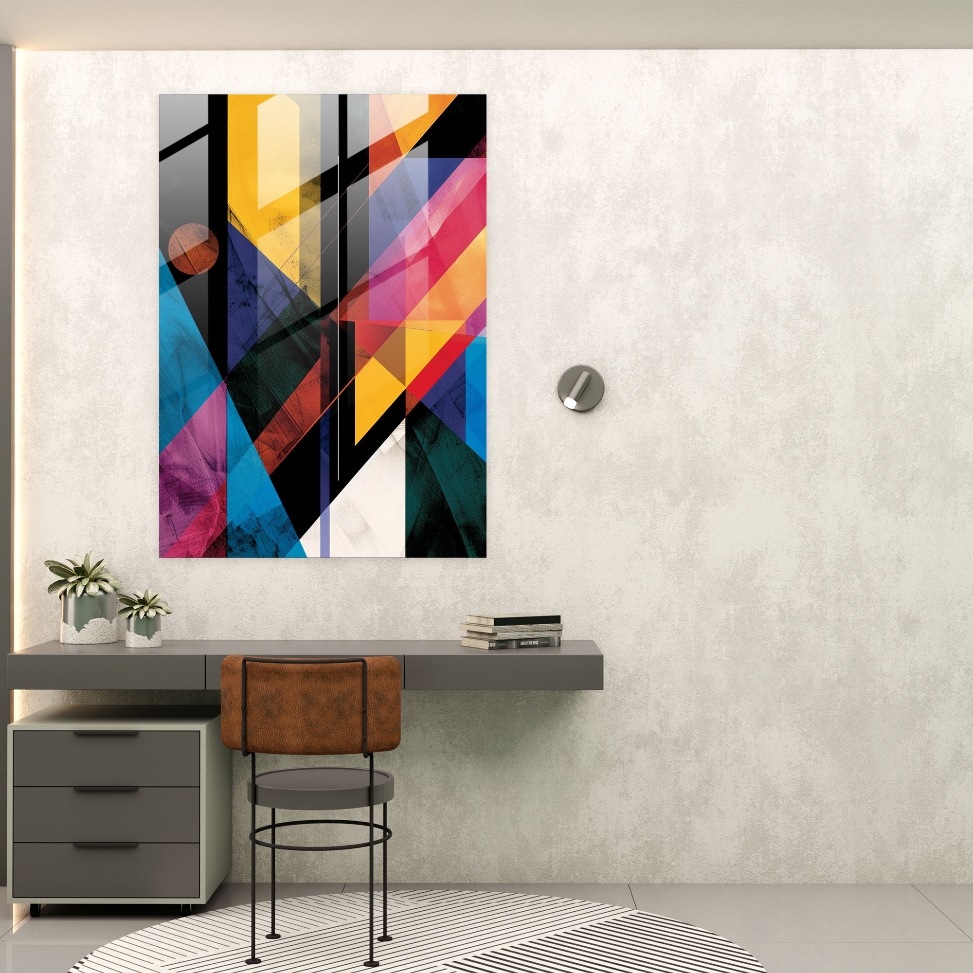 Suprematism Geometric Shapes Glass Print - Suprematism, Glass Print, Modern Art, Wall Decoration