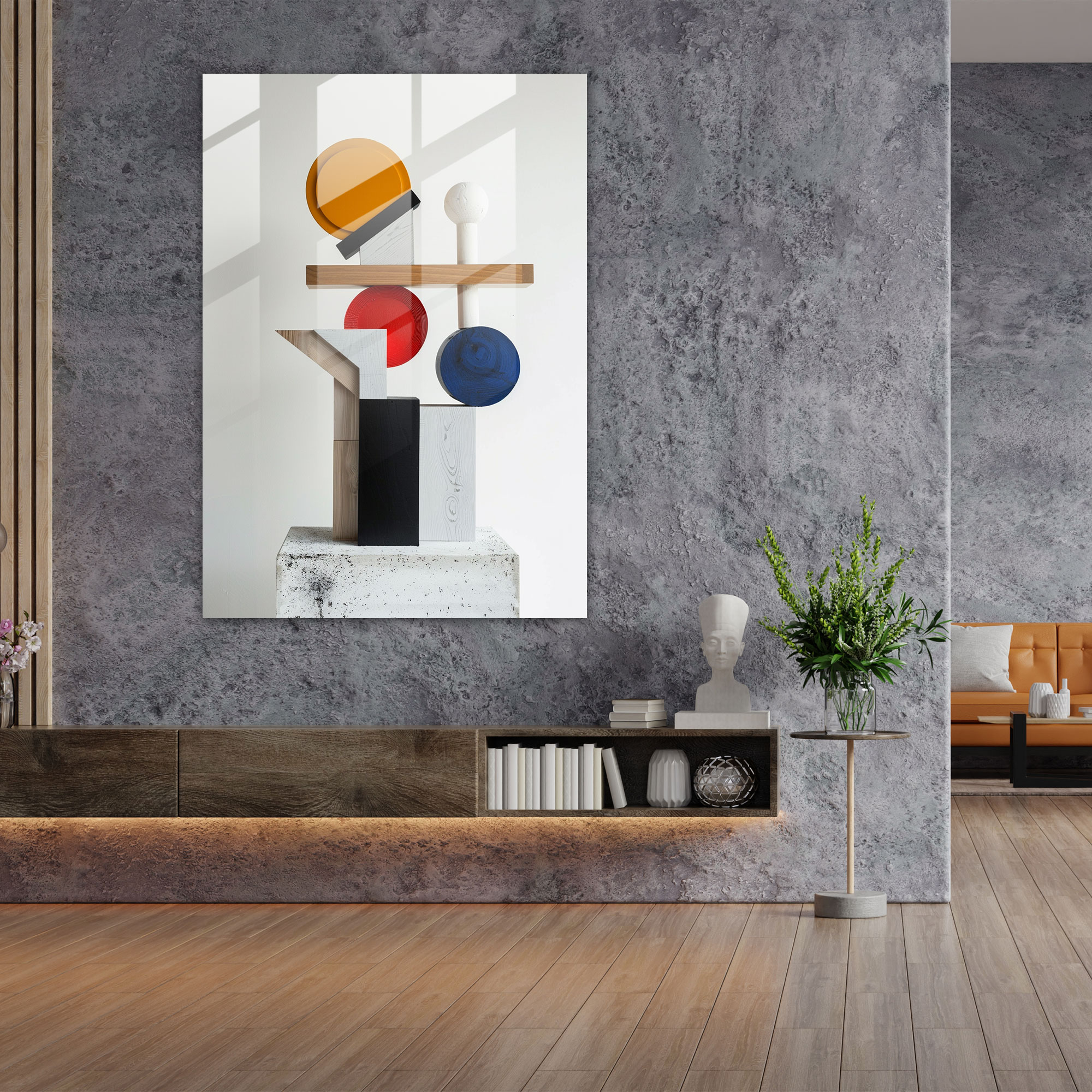 Suprematism Dynamic Composition Home Decoration - Suprematism, Glass Print, Suprematism, Wall Decoration