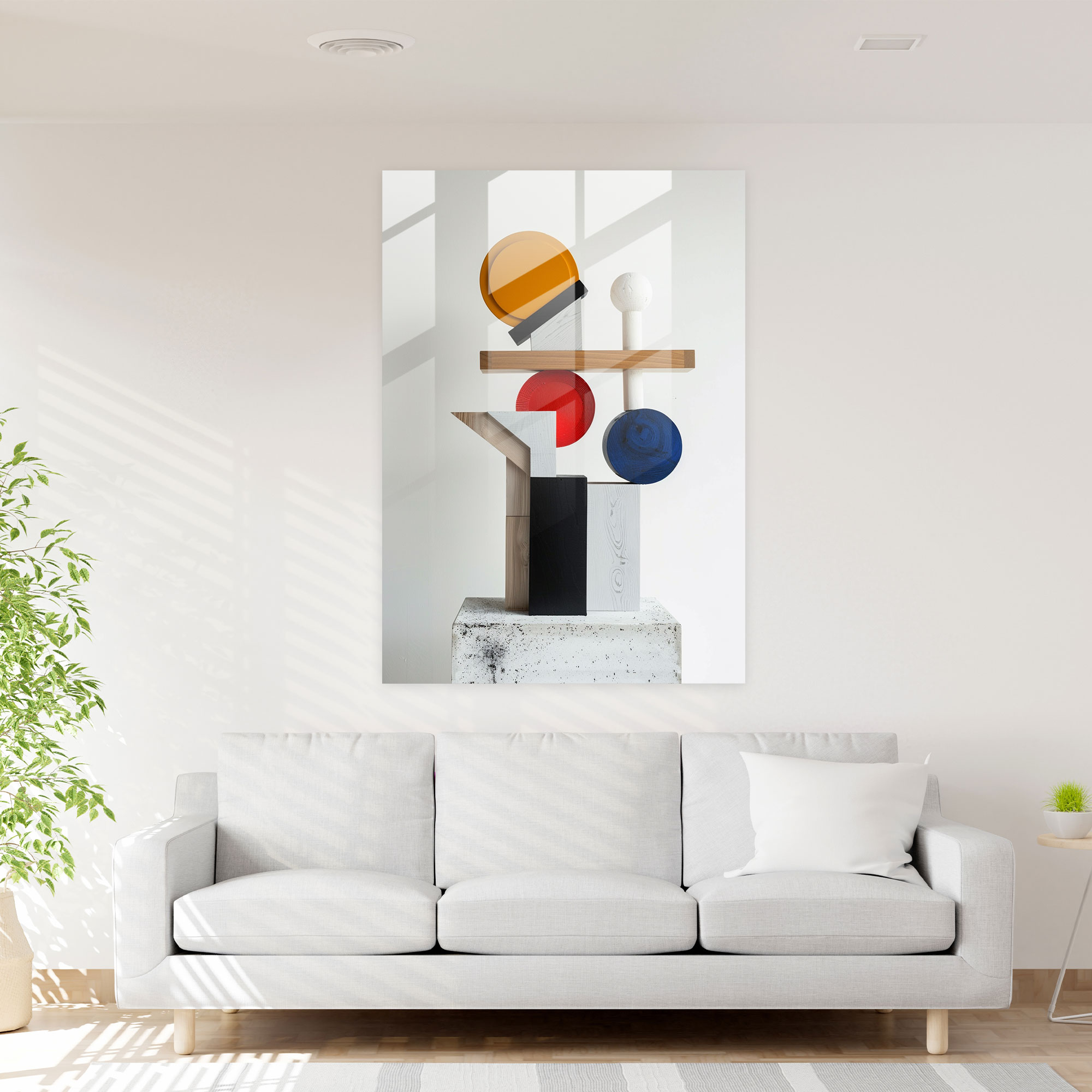 Suprematism Dynamic Composition Home Decoration - Suprematism, Glass Print, Suprematism, Wall Decoration