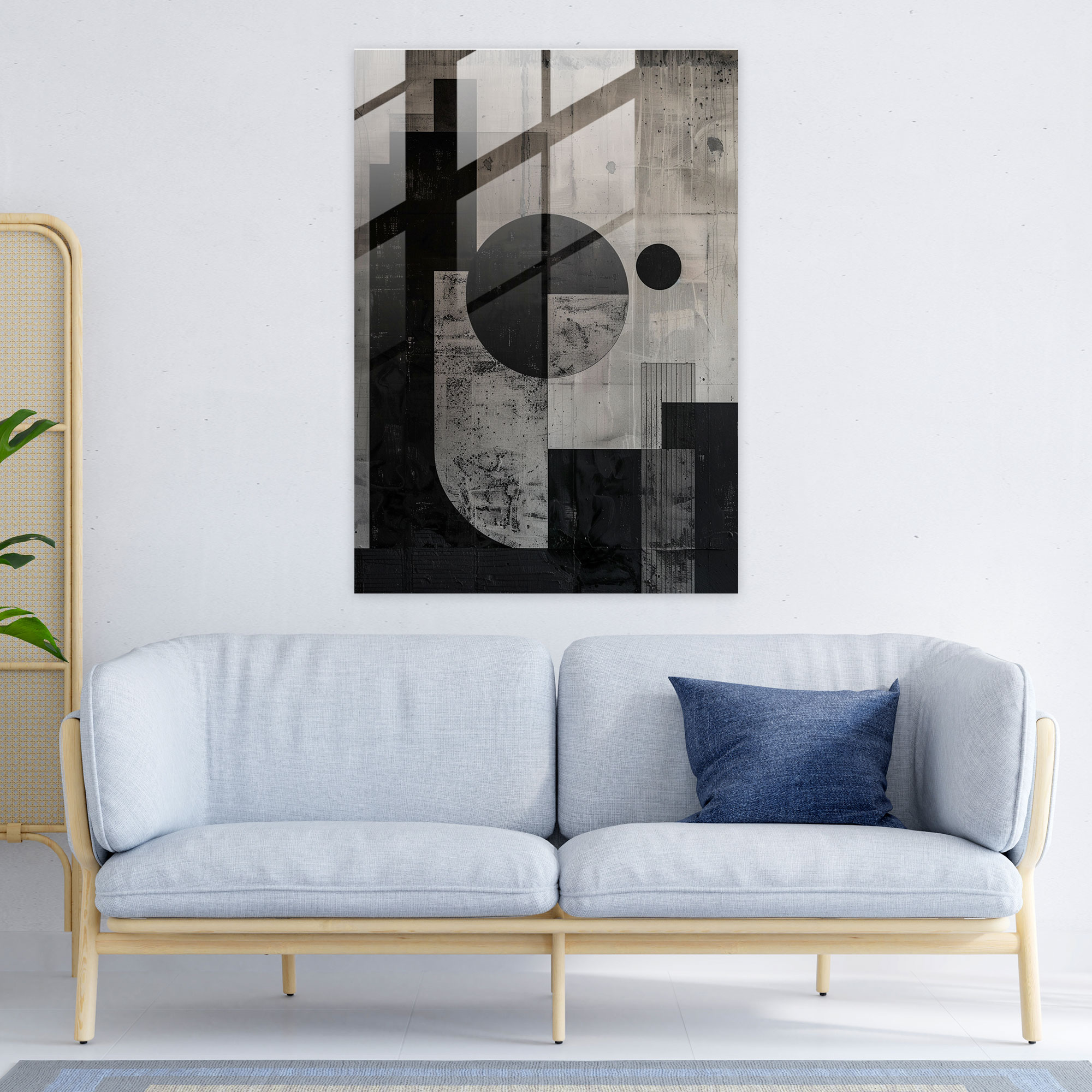 Monochromatic Suprematism Wall Decoration - Suprematism, Glass Art, Wall Decoration, Suprematism