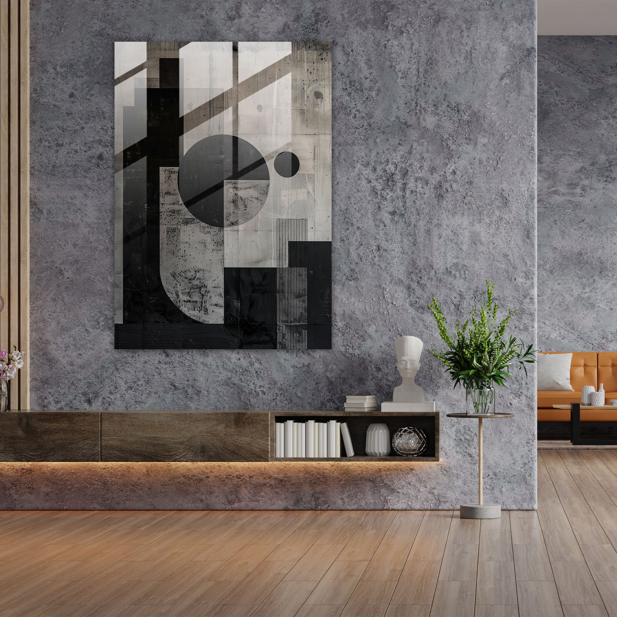 Monochromatic Suprematism Wall Decoration - Suprematism, Glass Art, Wall Decoration, Suprematism