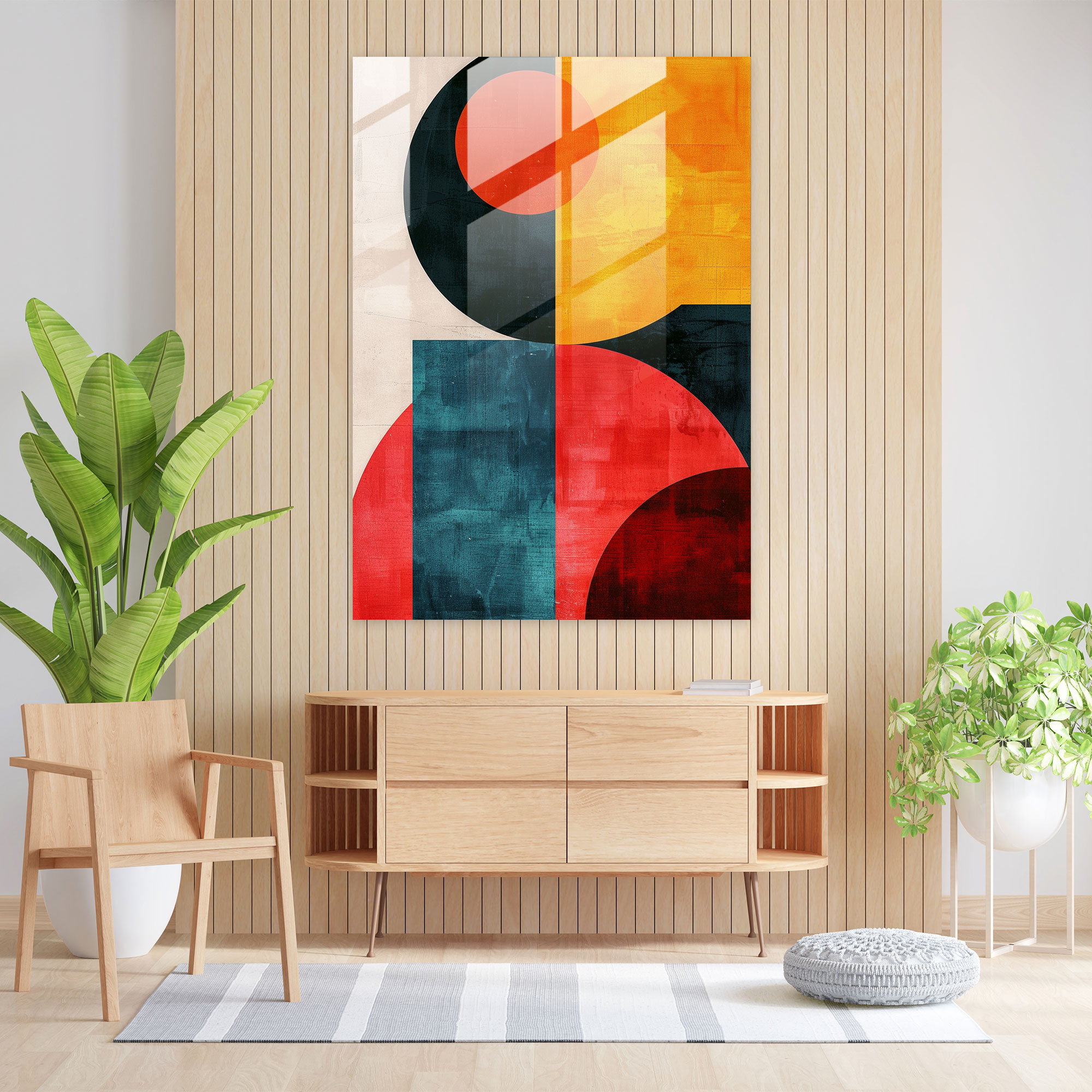 Suprematism Geometric Shapes Glass Print - Suprematism, Suprematism, Modern Art, Wall Decoration