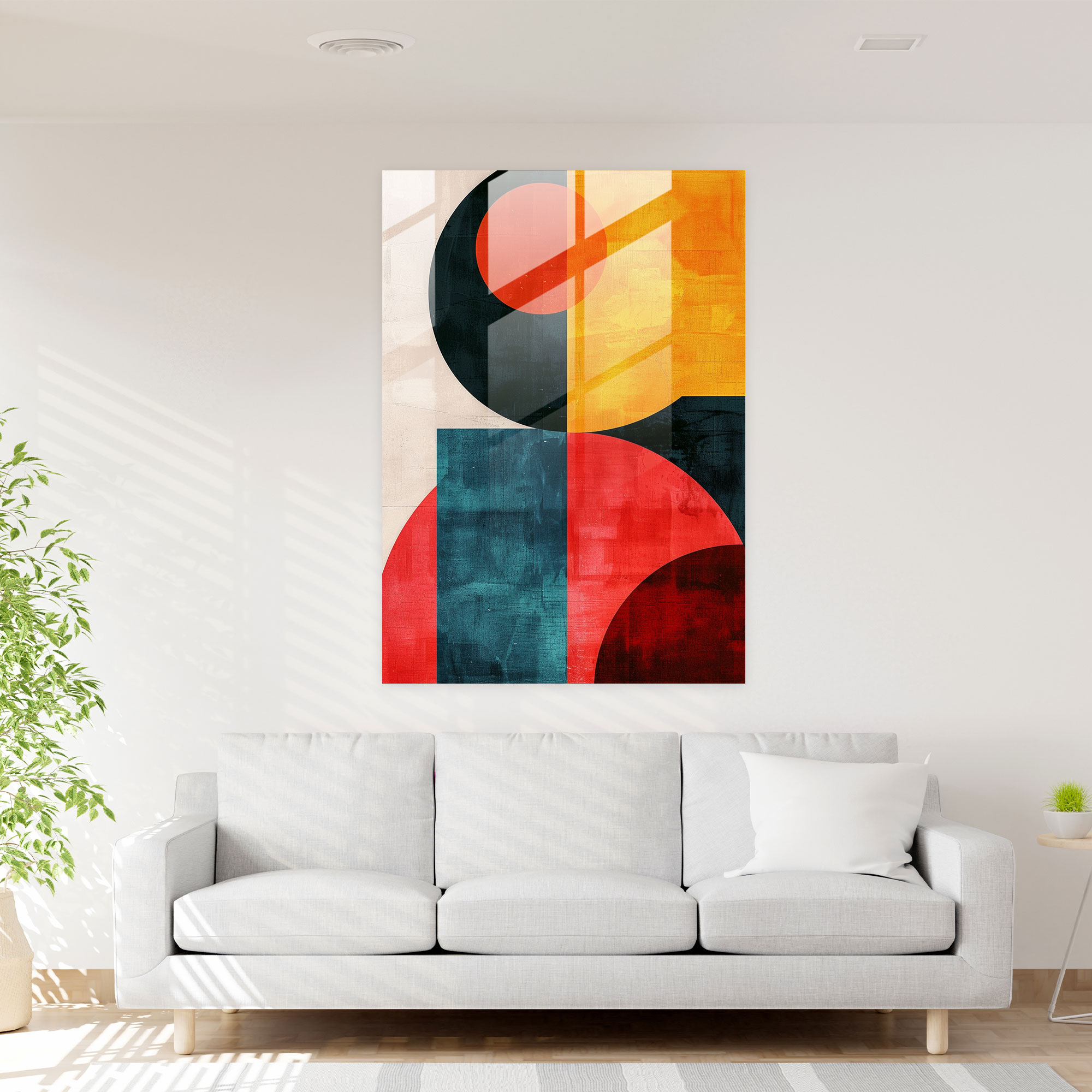 Suprematism Geometric Shapes Glass Print - Suprematism, Suprematism, Modern Art, Wall Decoration