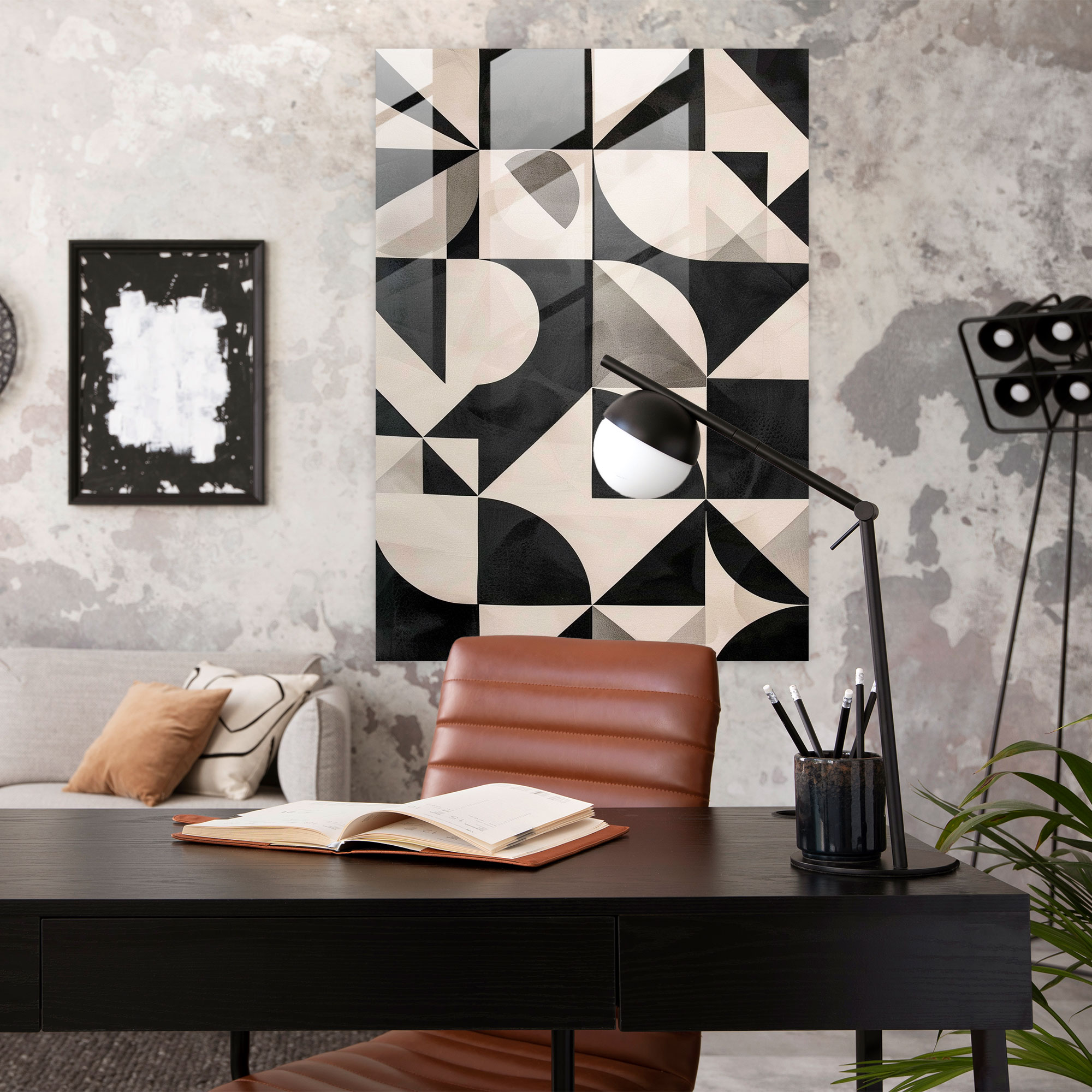 Suprematism Geometric Patterns Home Decoration - Suprematism, Wall Decoration, Home Decoration, Glass Art