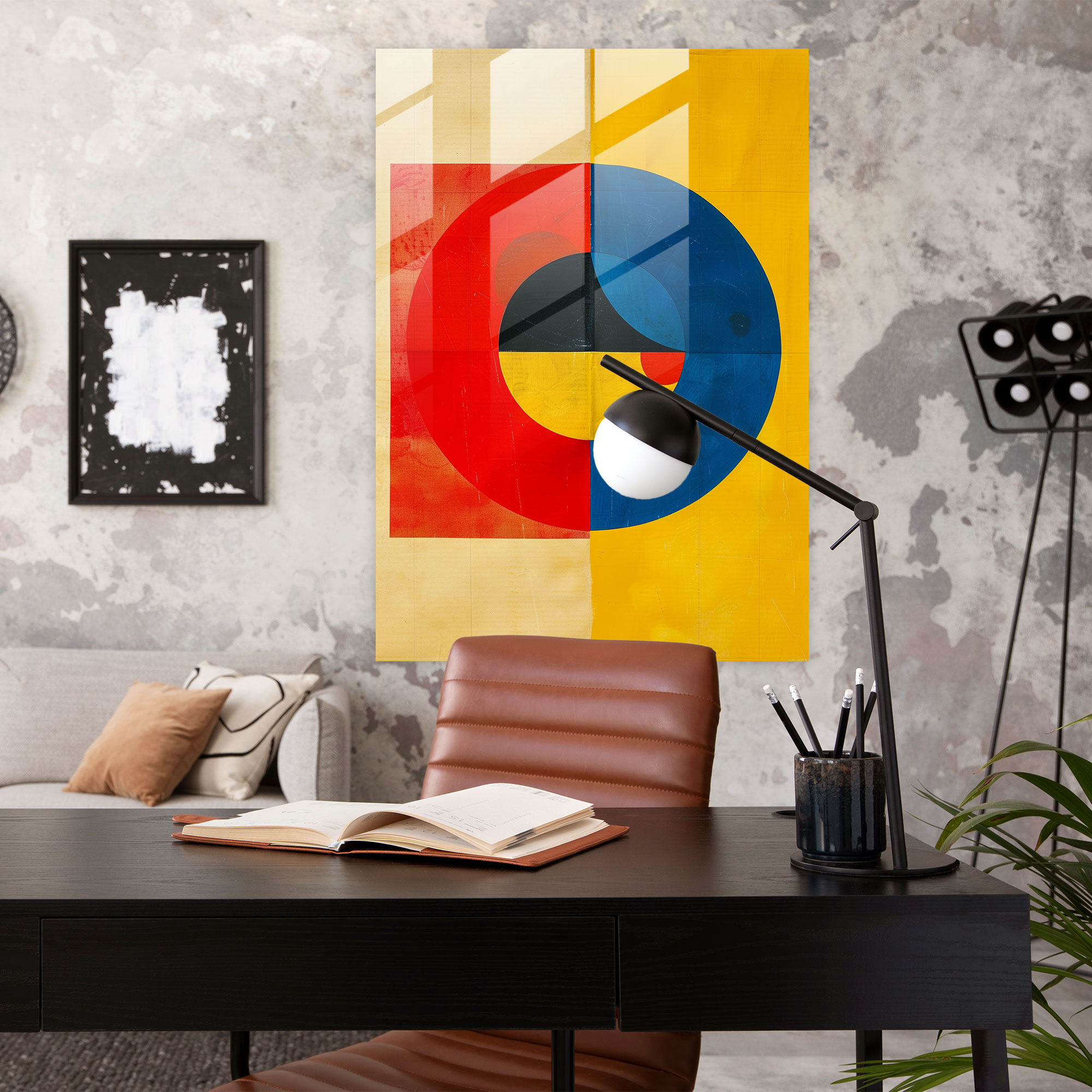 Suprematism Home Decoration - Suprematism, Glass Art, Glass Print, Modern Art