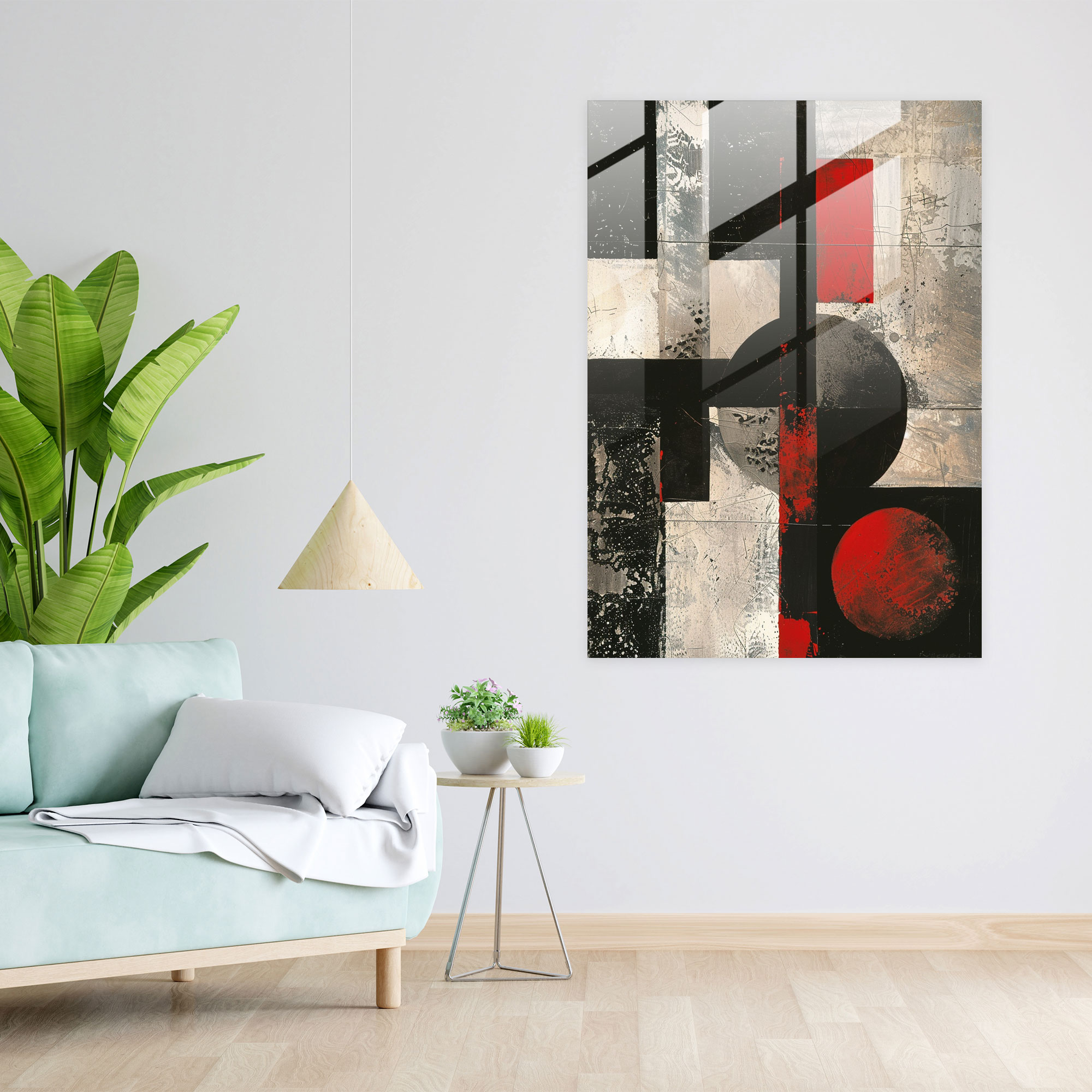 Suprematism Glass Art - Suprematism, Home Decoration, Wall Decoration, Suprematism